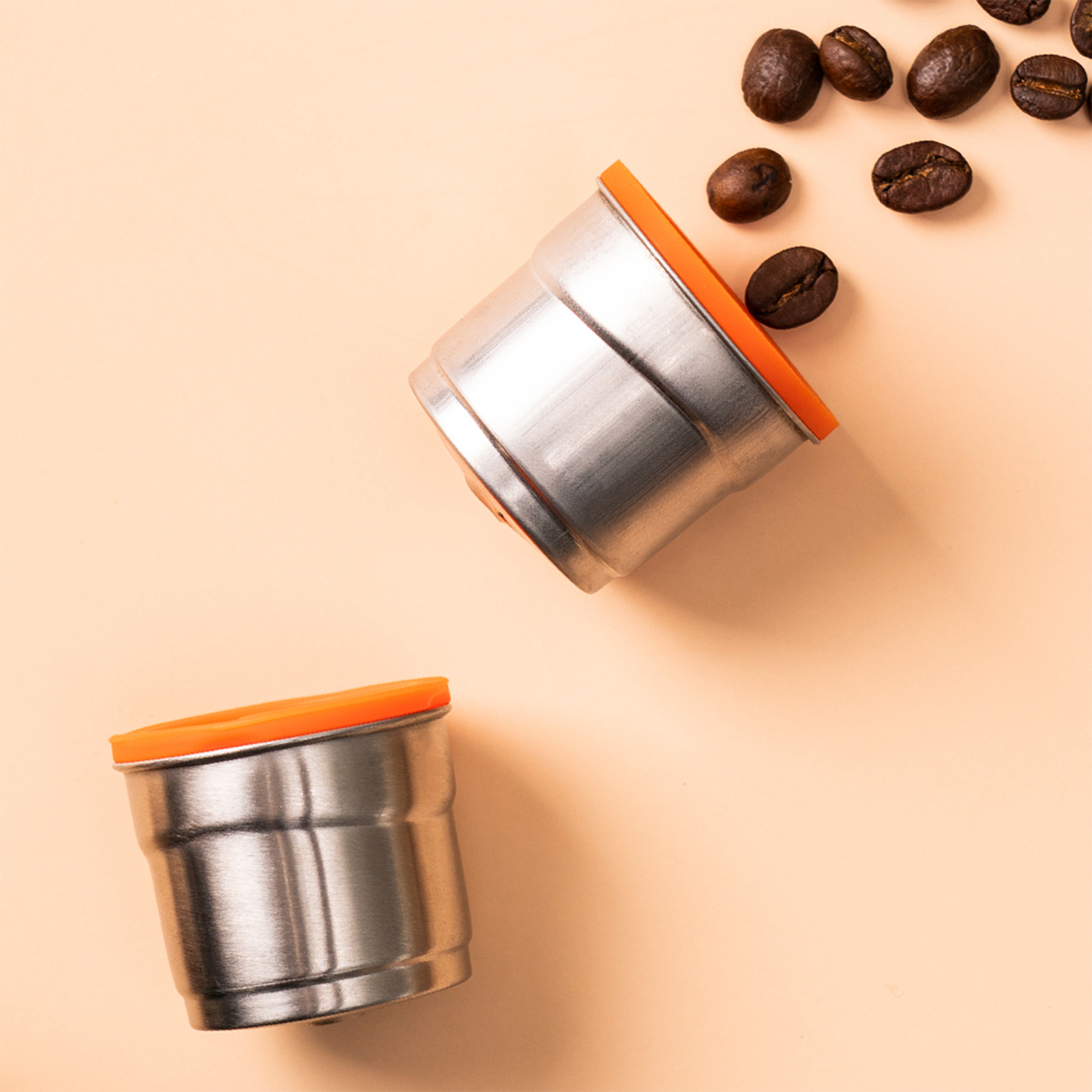 Wiederbefüllbare Kaffeekapseln Aus Edelstahl, Kompatibel Mit Espressomaschinen