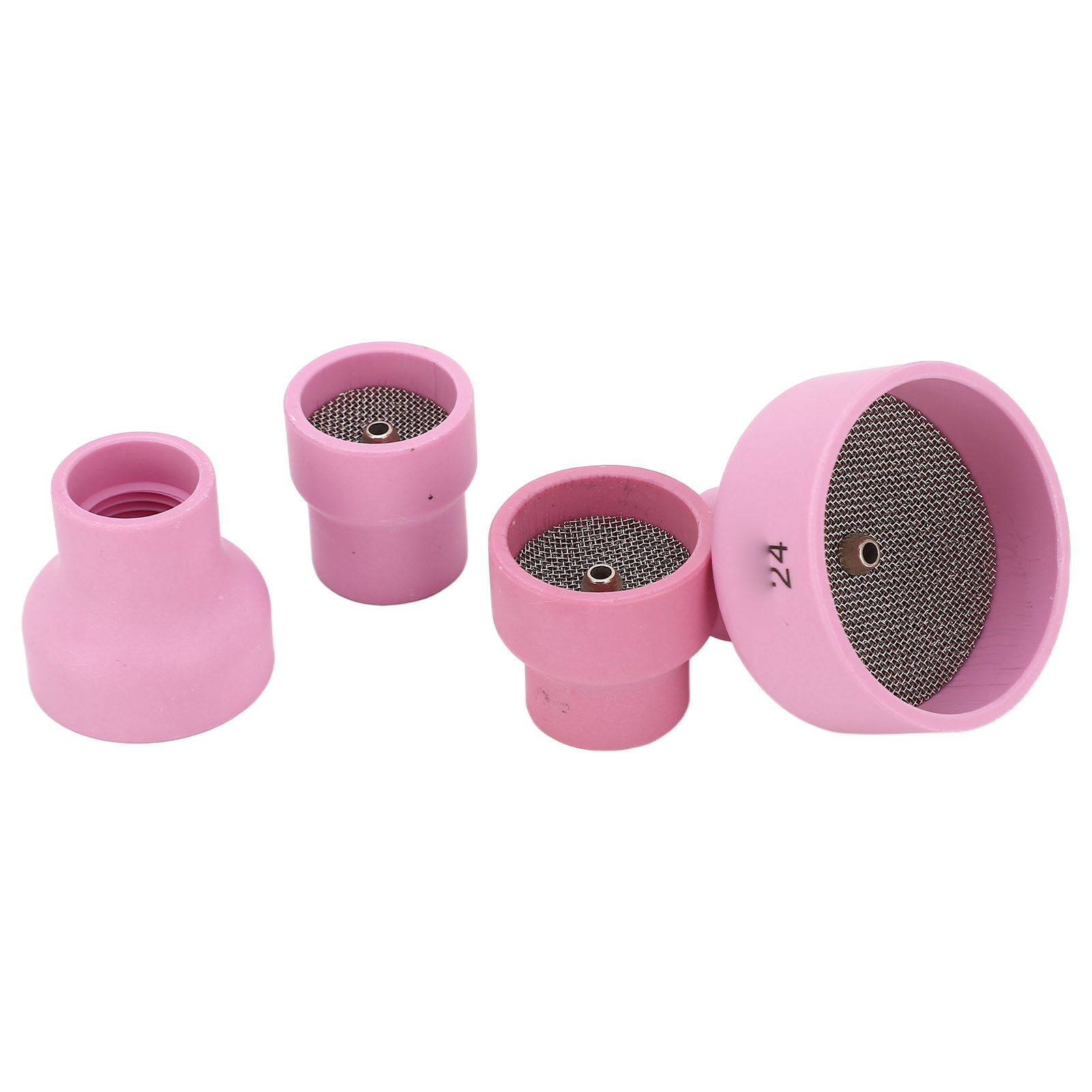 Keramik-wig-schweißdüsen-set, 12 Düsen Nr. 14, 16, 24 Und 2,4 Mm, Innendurchmesser Der Mittelbohrung, Rosa