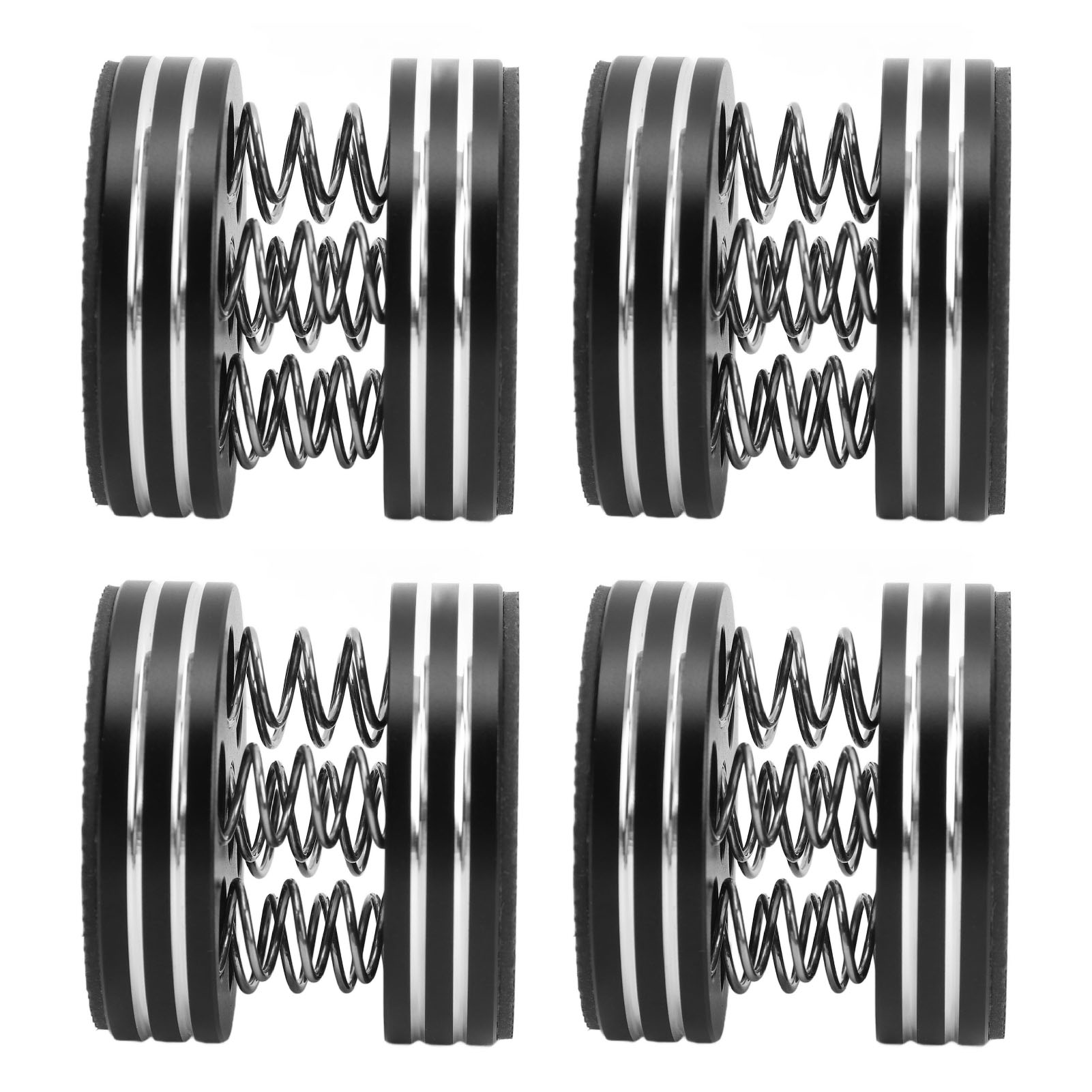 Stoßdämpfende Isolationsfüße Für Lautsprecher, Rutschfeste, Federbelastete Hifi-ständer Für Verstärker, Plattenspieler Und Subwoofer, 4er-set, Schwarz