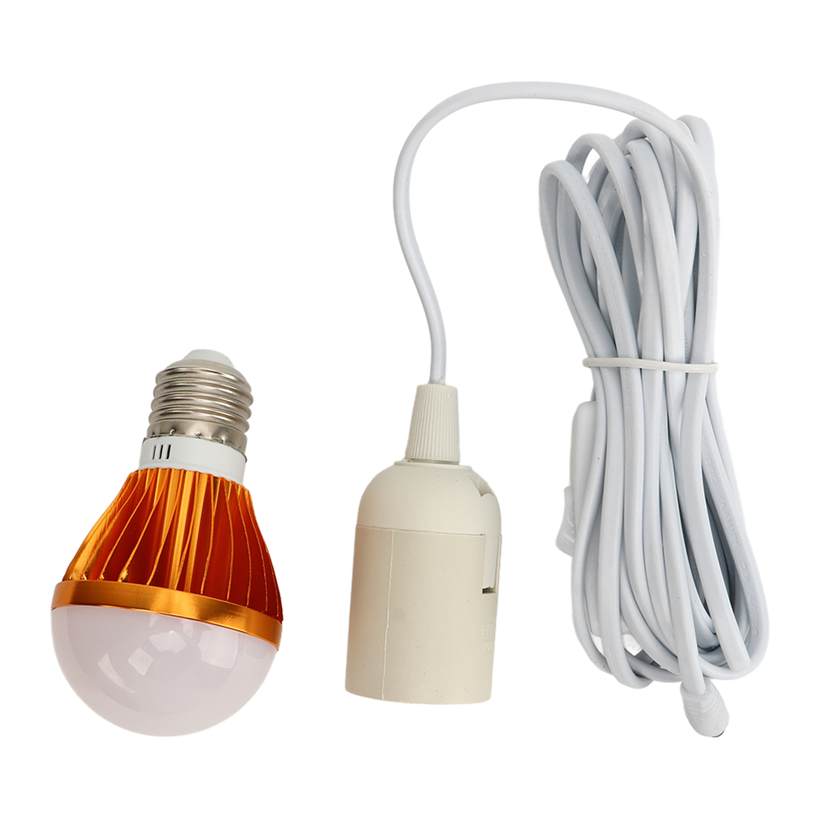 E27 Dc 12v 5w Led-lampe, Warmweißes Licht, 3 Meter Kabel Für Den Heimgebrauch