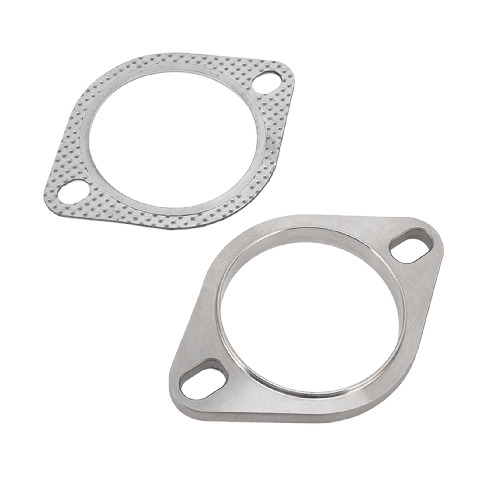 Auspuffflansch-anschlussset, 2 Schrauben, 7,6 Cm (3 Zoll), Universelle Metalllegierung Für Catback-auspuffkrümmer