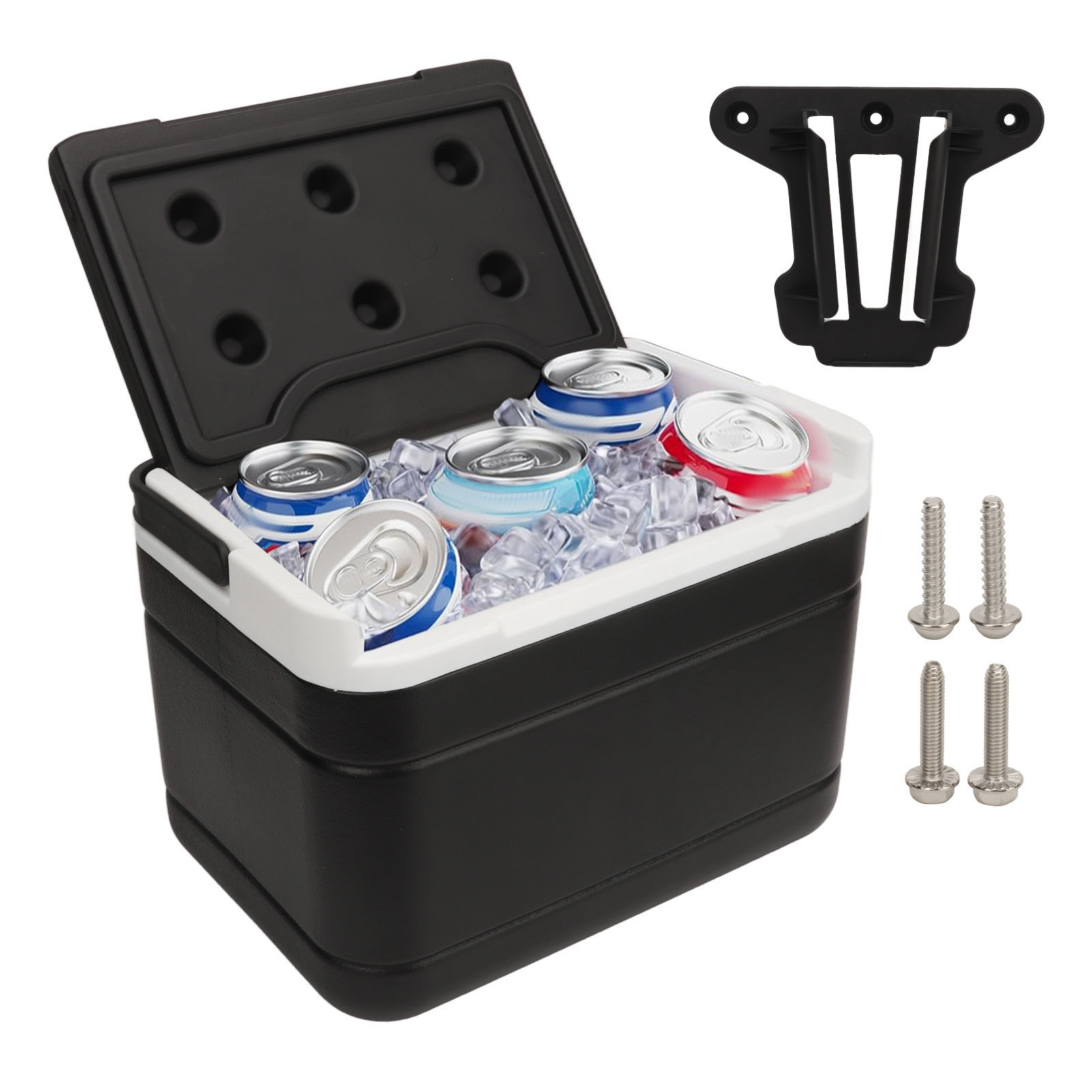 Golfwagen-kühlbox Mit Montagesatz, 6 Liter Fassungsvermögen, Tragbar, Universell, Kompatibel Mit Ez-go
