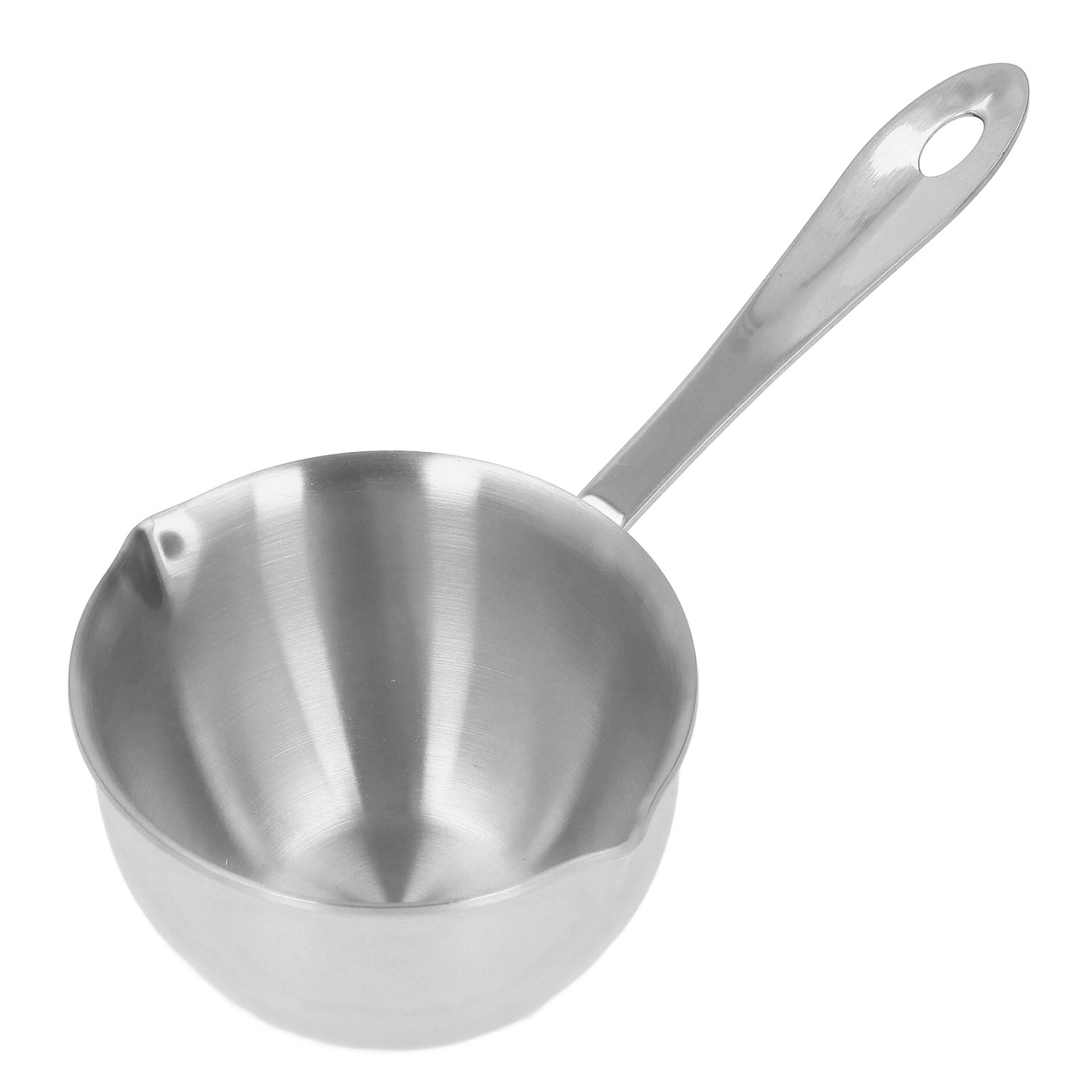 Edelstahl-kochtopf, Profimodell Für Die Heimische Küche, Mit Ausgießer. Ideal Für Heiße Schokolade, Öl Und Besteck.