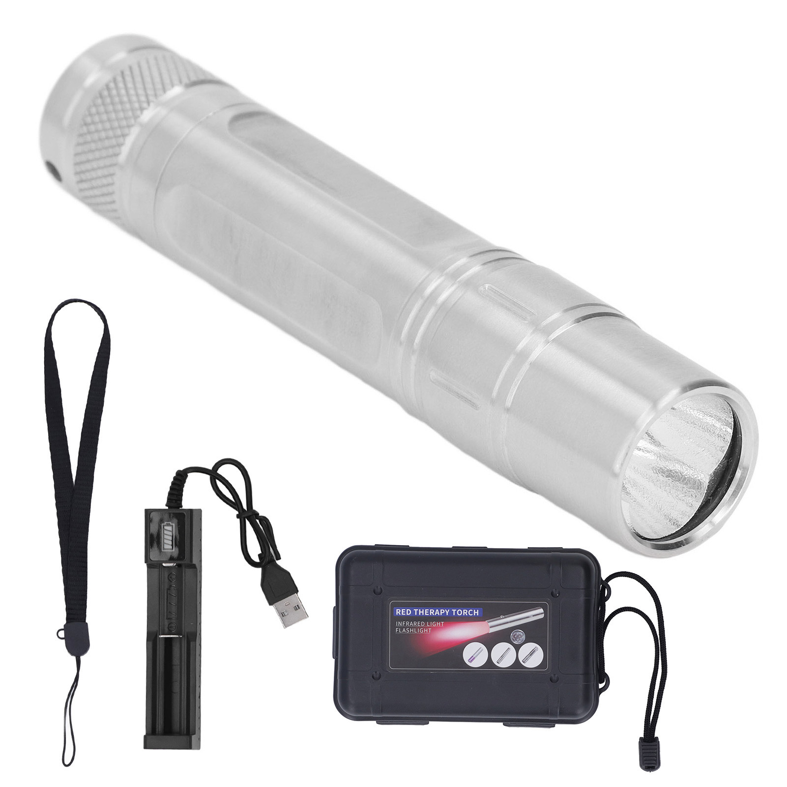 Therapeutische Led-taschenlampe, Rotlicht 630 Nm, 660 Nm, 850 Nm, Schmerzlinderungsgerät Für Gesicht Und Körper
