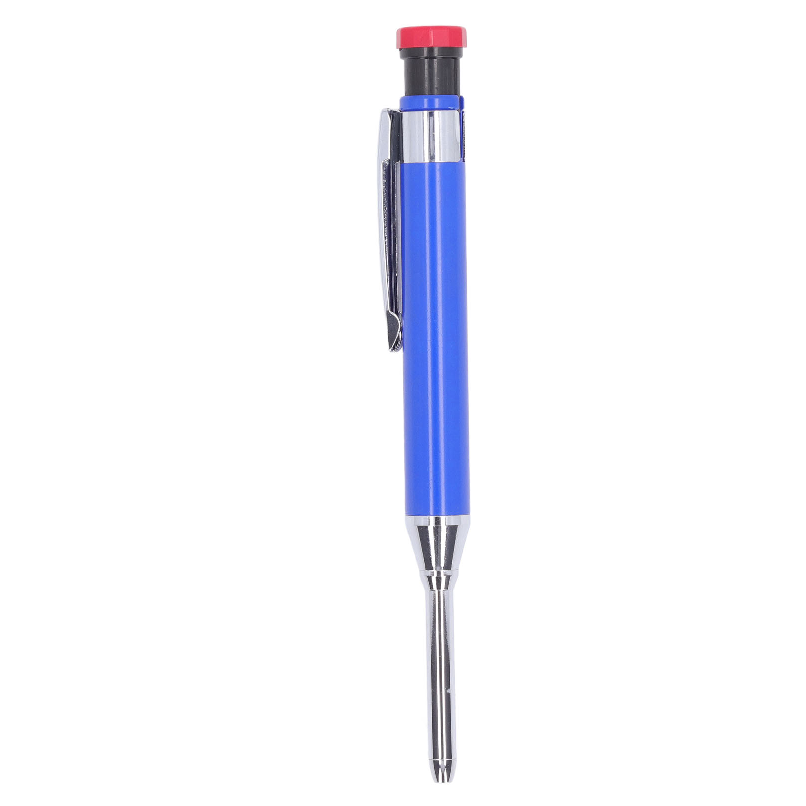 Robuster Mechanischer Zimmermannsbleistift Mit Anspitzer, Tiefem Loch, Langer Mine Für Holzarbeiten, Blau