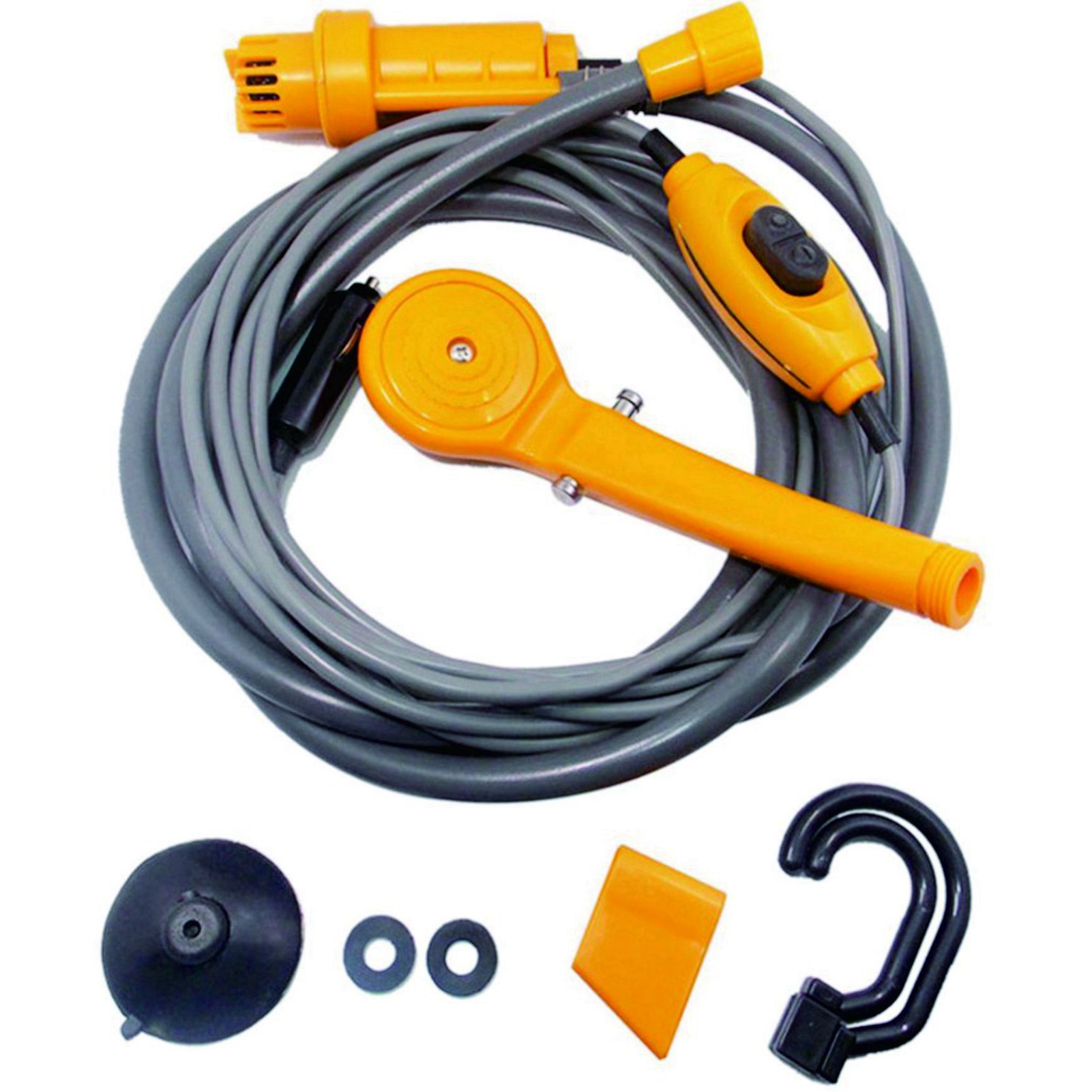 Autodusche, Regulierbarer Wasserdurchfluss, Tragbar, Für Den Außenbereich, Haustiere, Gemüsewaschen, Camping, 12 V Gleichstrom, Gelb