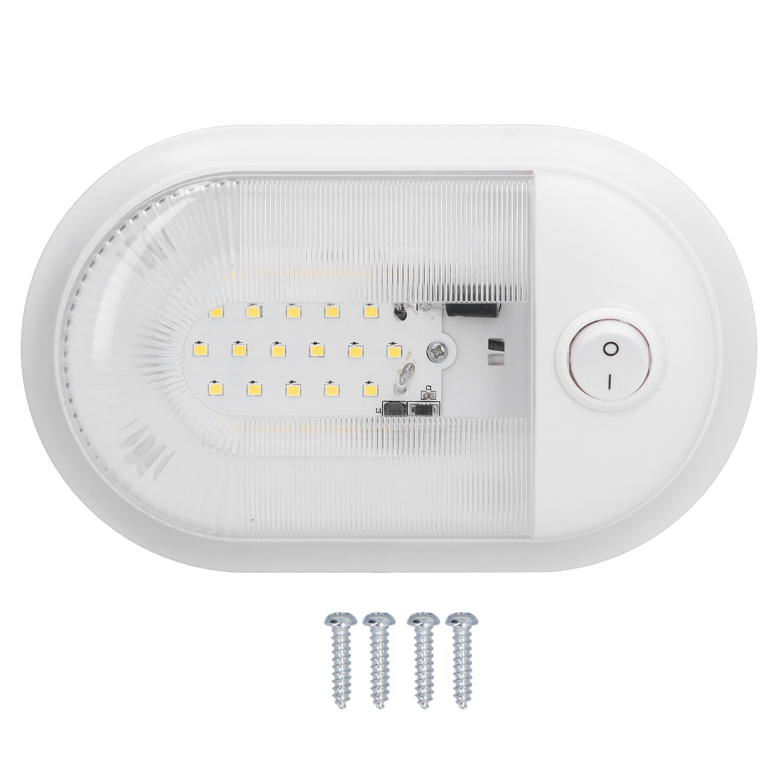 Led-deckenleuchte Für Wohnmobile, Ersatzbeleuchtung, 360 Lm, Mit Ein-/ausschalter, Für Campervans, Wohnwagen Und Wohnmobile, 10–24 V