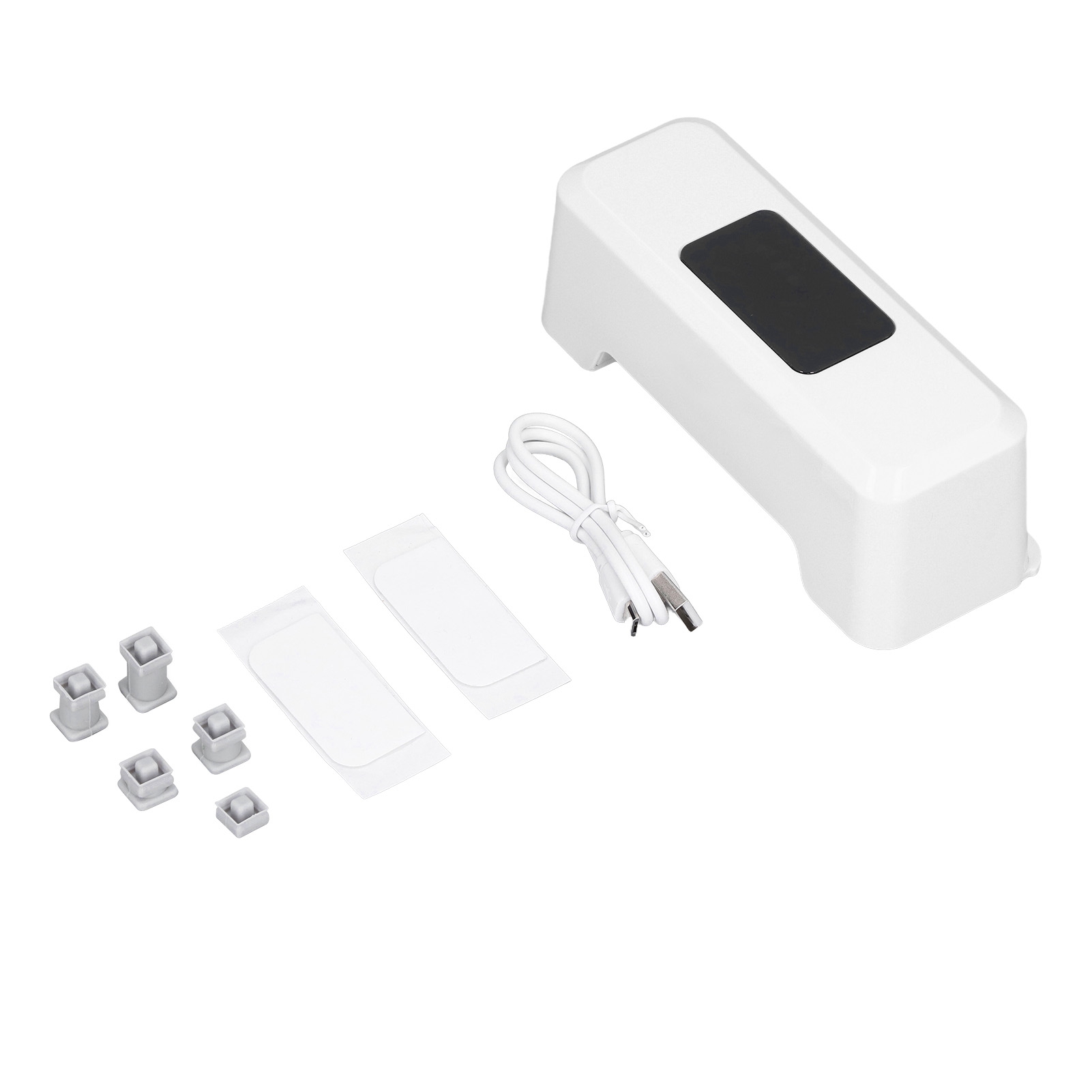 Automatische, Berührungslose Spülung, Externer Infrarotsensor, 0,25 Sekunden Intelligenter Spülsensor, Weiß