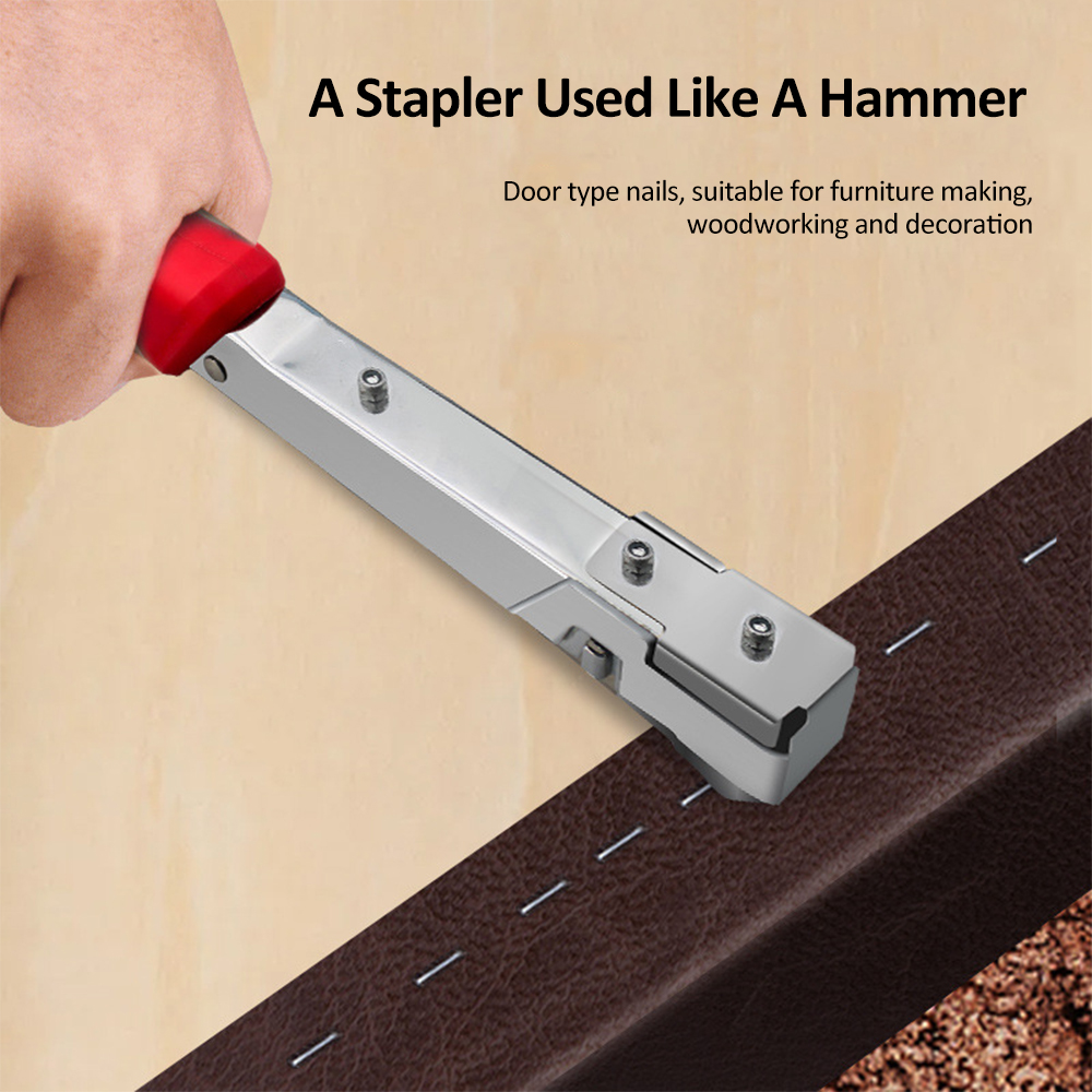 Tragbarer Hammertacker Für Türklammern - Ideal Für Den Bau Von Handgefertigten Möbeln, Holzdekorationen Und Die Installation Von Innen- Und Festkabeln.