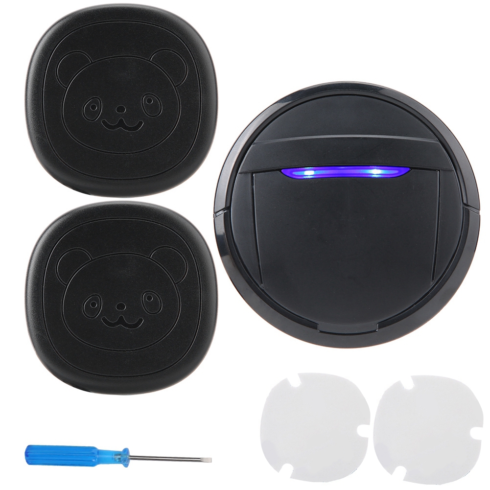 Wasserdichte Hunde-türklingel Mit Drahtloser Touch-taste, Sos-funktion, 2 Sendern Und 1 Empfänger
