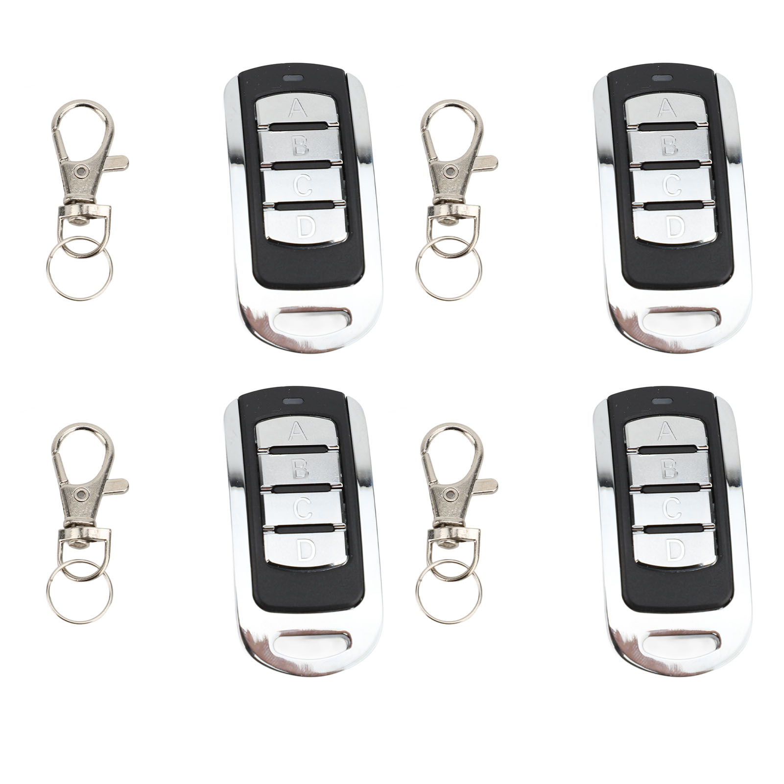 Hochstabile Drahtlose Fernbedienung Abcd Mit 4 Tasten, Vollband 250 Bis 913 Mhz, Für Garagentoröffner Und Hausalarmanlagen (4er-pack).
