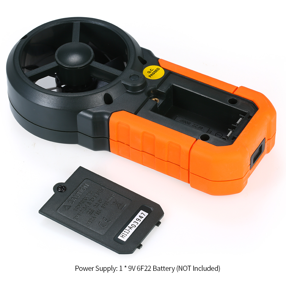 Peakmeter Tragbares Anemometer, Anemometer, Luftmengenmesser (cfm), Thermometer Mit Hintergrundbeleuchtetem Lcd-bildschirm Zur Erfassung Von Wetterdaten Im Freien, Segeln, Surfen Und Angeln.