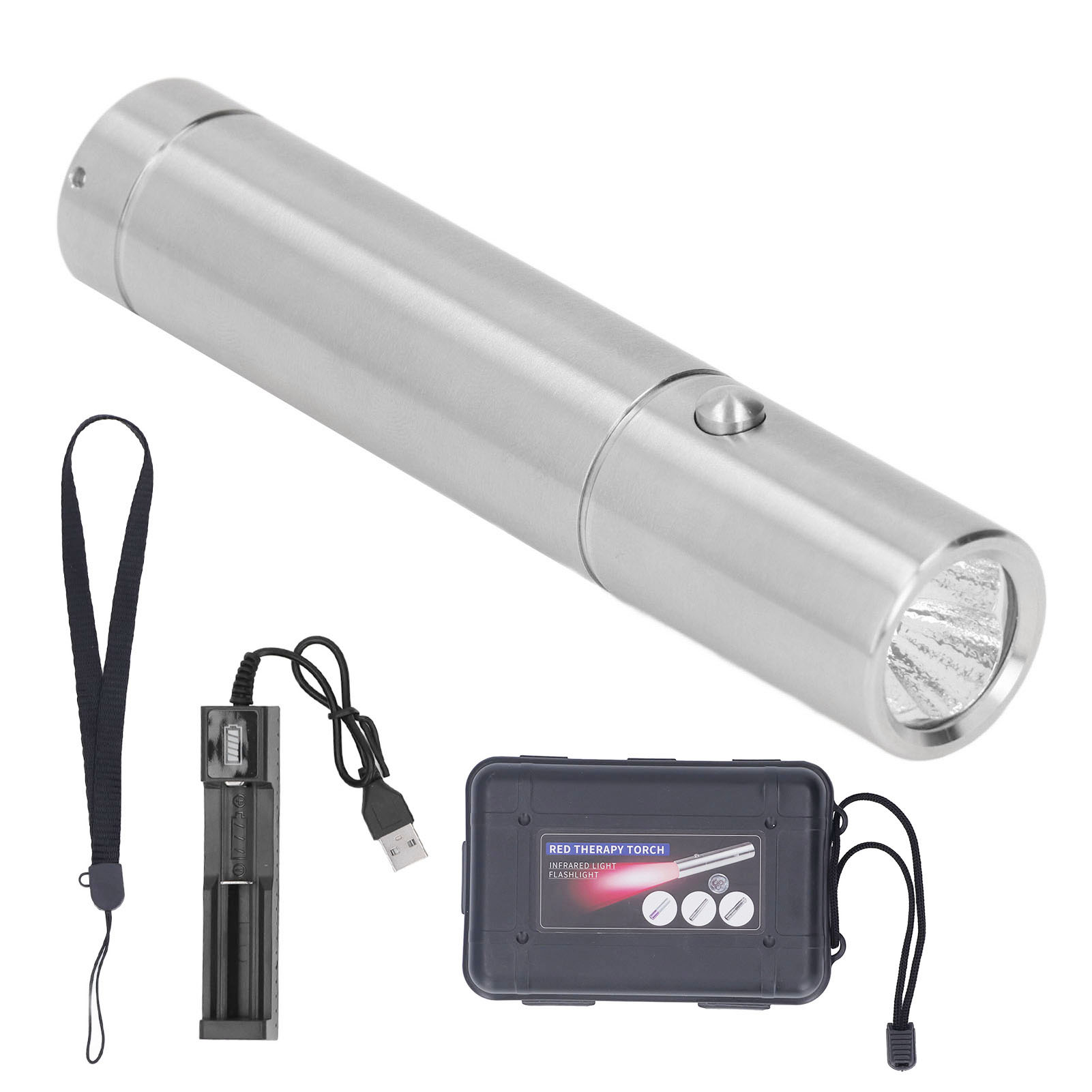 Infrarot-led-taschenlampe, Rotlichttherapielampe Zur Linderung Von Gelenk- Und Muskelschmerzen, 630 660 850 Nm