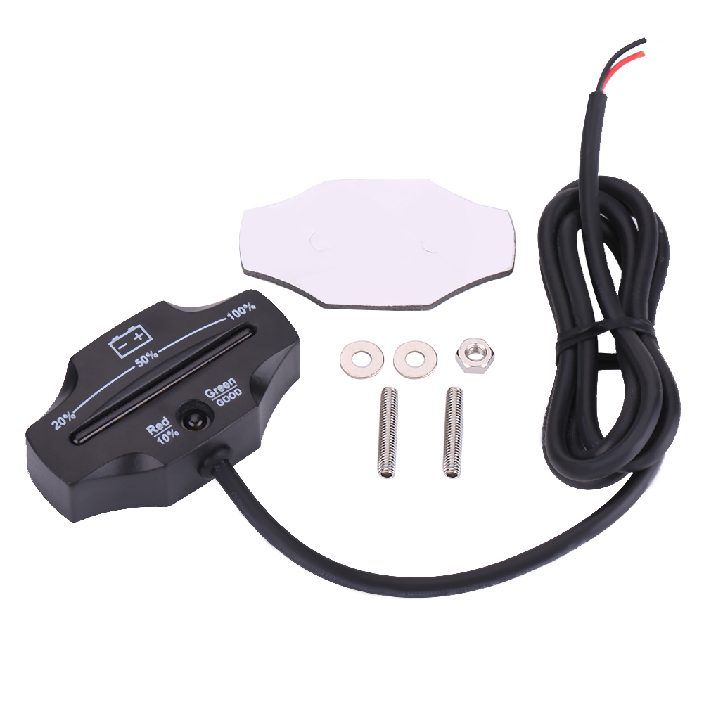 Batterieanzeige, 46 X 26,2 X 12,8 Mm, Gut Ablesbar, Hochpräzise, Beständig Gegen Extreme Temperaturen, Für Motorrad, Boot, Quad