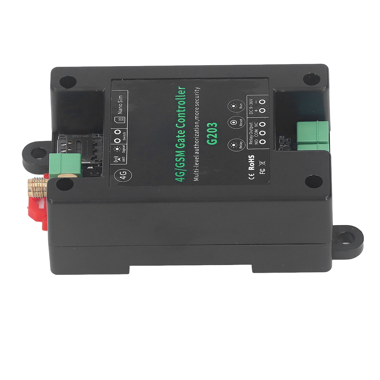 Gsm G203 3g/4g Garagentoröffner, Fernbedienung, Neustart- Und Reset-funktion, 9–36 V Dc