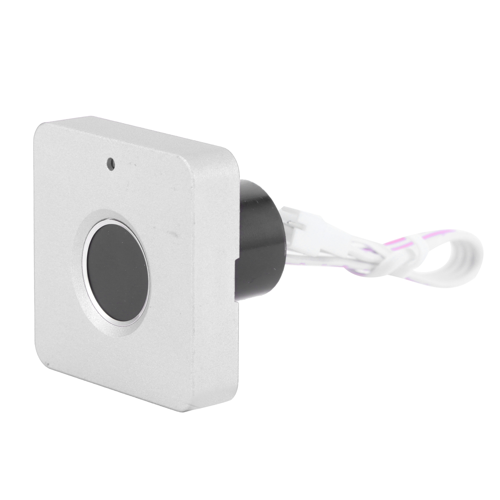 Intelligentes Fingerabdruckschloss Für Zuhause, Aus Aluminiumlegierung, Kleiner Elektrischer Schrank Für Quadratische Schublade, Silberfarben