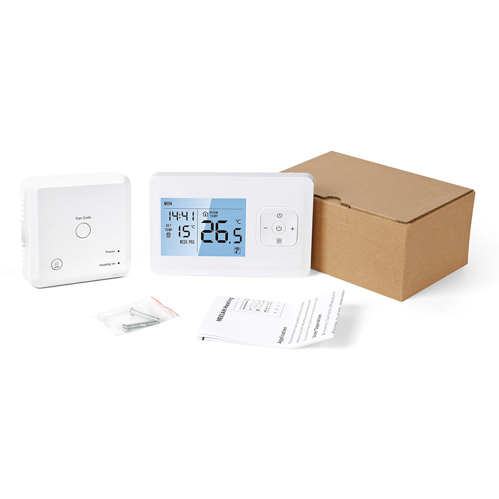 Kabelloses, Programmierbares Wlan-thermostat Mit Funkempfänger, Tisch-/wandformat, Sprachsteuerung Per App, Temperaturregler Für Gasheizkessel