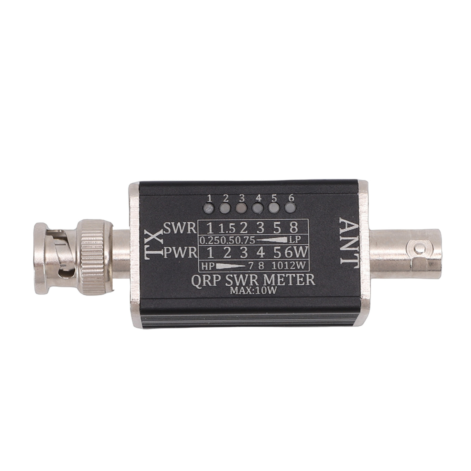 10-w-swr-meter Mit 6 Led-anzeigen, Frequenzbereich 1-30 Mhz, Stehwellenrate Und Bnc-schnittstelle.