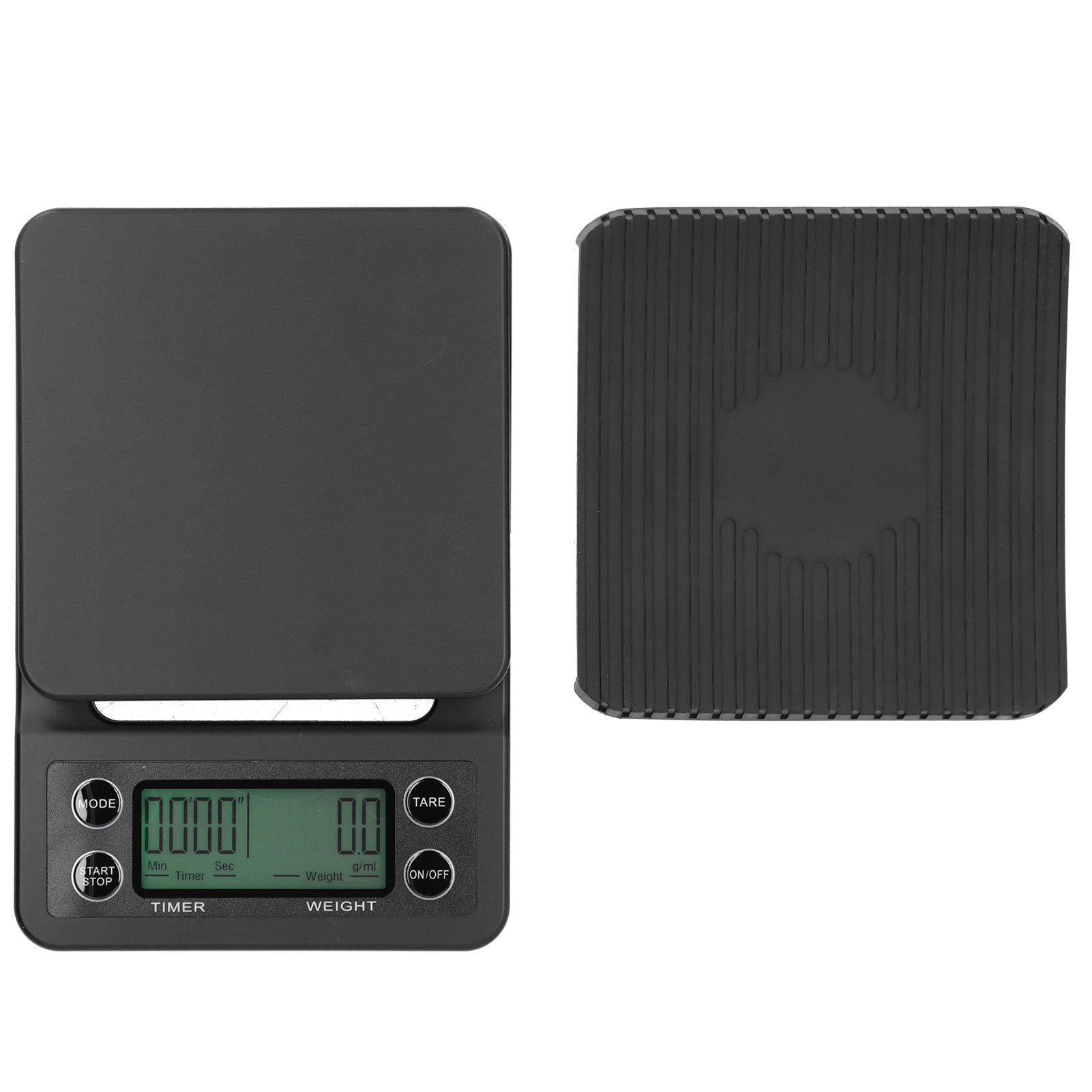 Multifunktionale Elektronische Waage 3 Kg/0,1 G, Lcd-bildschirm, Digitalanzeige, Für Küche Und Cafés, Mit Timerfunktion.