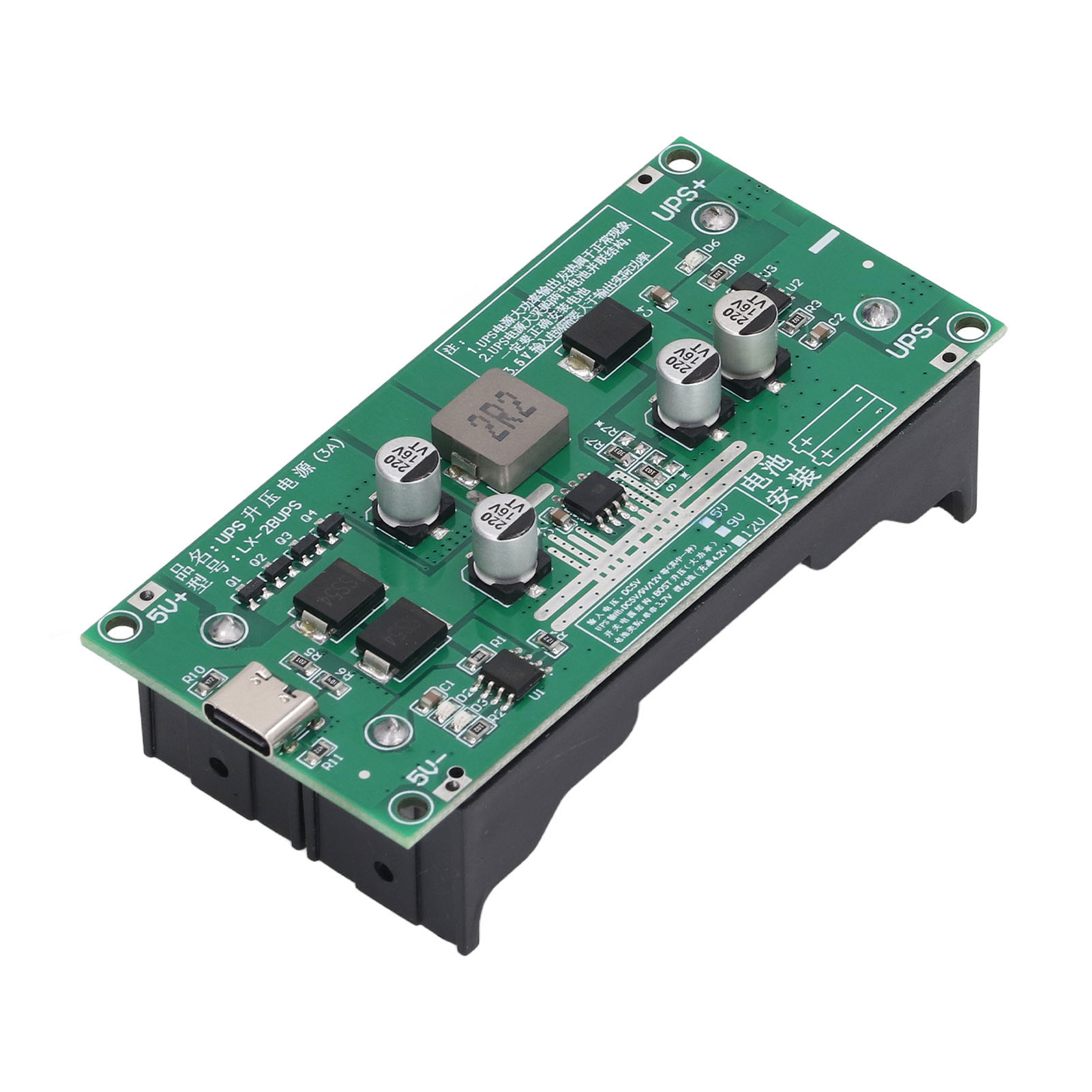 Hochleistungsfähiges 15w 3a Usv-batterielademodul, Ladepanel Für 18650 5v 1a Lithium-batterien