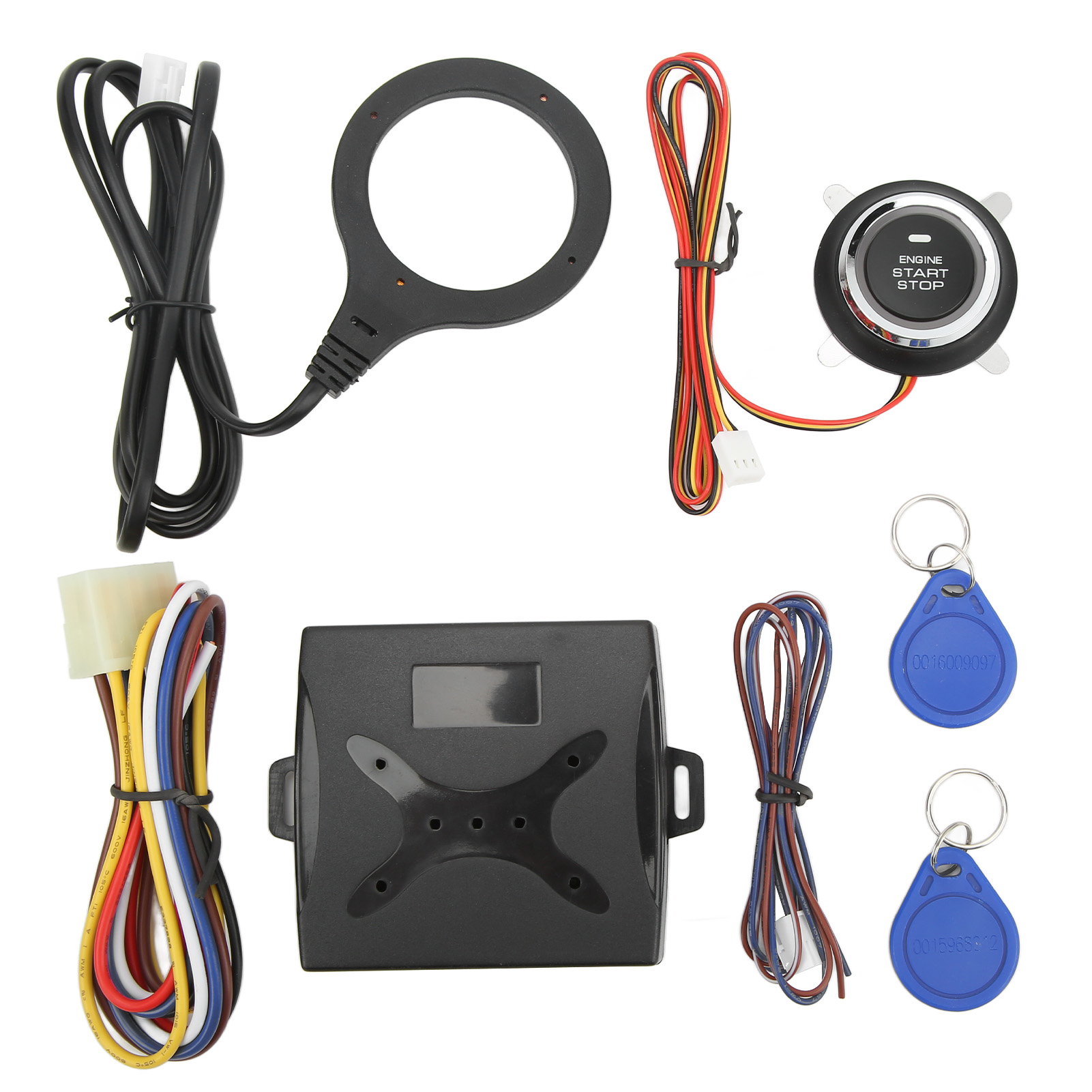 Zündschloss-kit Mit Intelligentem Motorstoppknopf, Universelles Schlüsselloses Startsystem Für 12-v-fahrzeuge