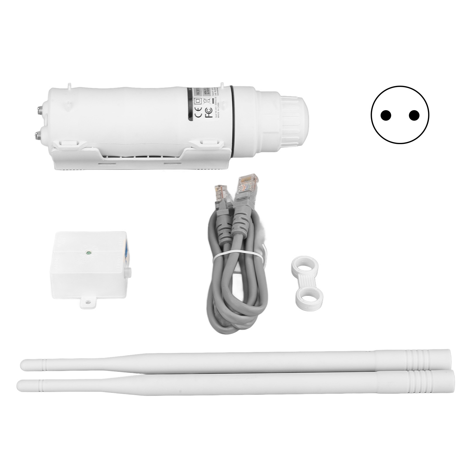 Dualband-wlan-repeater (2,4 Ghz/5 Ghz), Wasserdicht Für Den Außenbereich, Wlan-signalverstärker, Wisp-ap-router, Europäischer Stecker