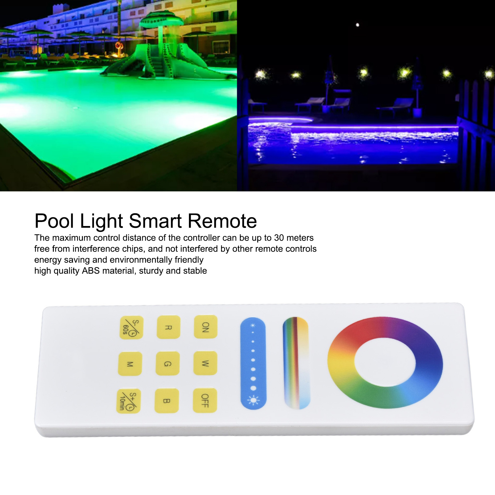 Unterwasserbeleuchtung, 2,4-ghz-fernbedienung, Störungsschutz, Smart-pool-app