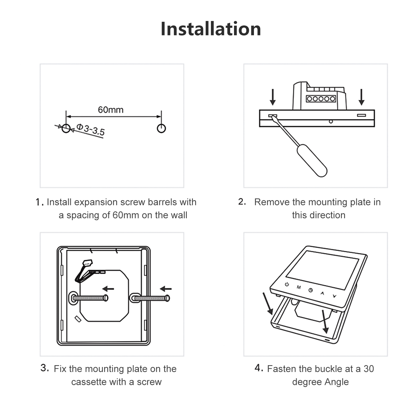 Intelligenter Thermostat, Temperaturregler, Lcd-bildschirm, Touch-taste, Programmierbar Für Zuhause, Büro, Schule, Hotel