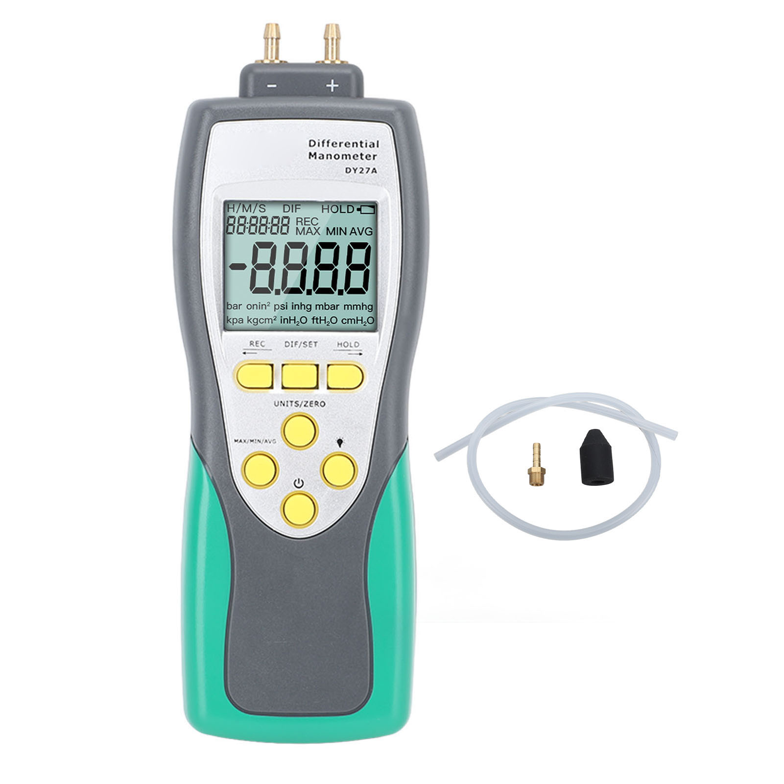 Digitales Manometer (2,413 Bar), Hochpräzise, Schnelle Messung, Gasdruckprüfgerät Für Bremsvakuumpumpen Und Rohrleitungen