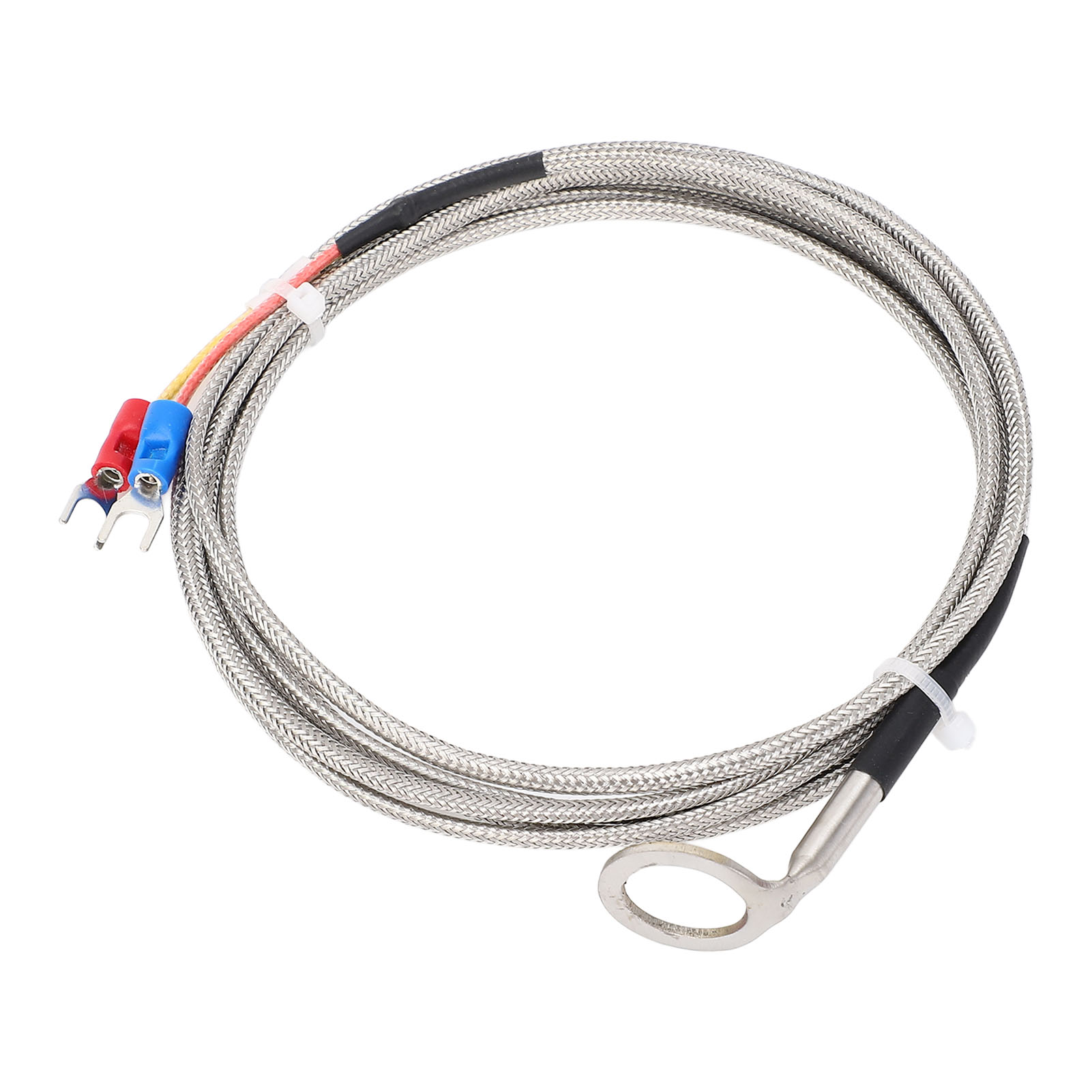 Temperaturfühler Typ K, Edelstahl-thermoelement, Für Automobilmotoren, Zylinderkopftemperaturmessung Mit Unterlegscheibe (14 Mm Innendurchmesser), 2 M