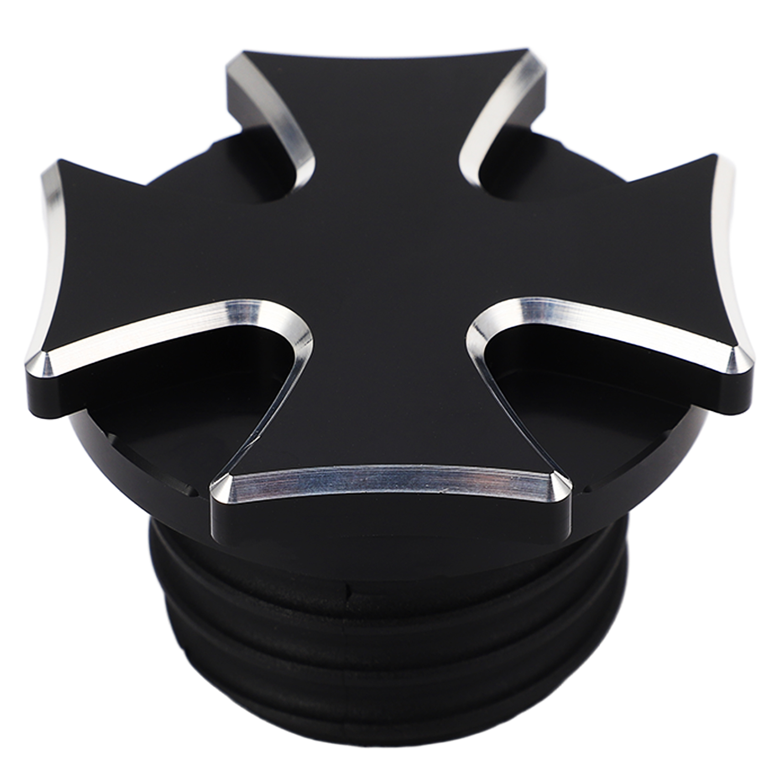 Motorrad-tankdeckel, Cnc-gefrästes, Belüftetes, Dekoratives Aluminium-ersatzteil Für Touring-modelle, Schwarz
