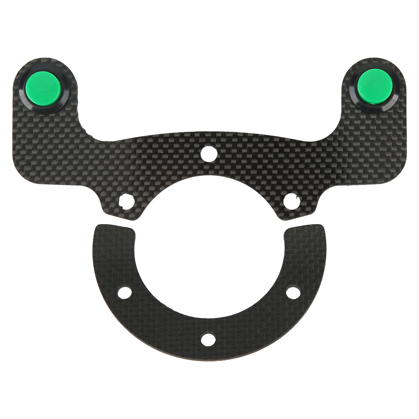 Externe Hupenknopf-kits Aus Kohlefaser, 6 Schrauben, Modifiziertes Lenkrad, Universell, Kompatibel Mit Hupen Und Grünen Lichtern