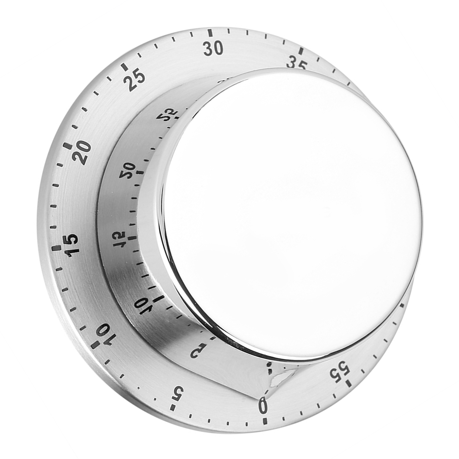 Manueller Mechanischer Küchentimer Mit Countdown Und Magnetfuß, Kochtimer, Silber