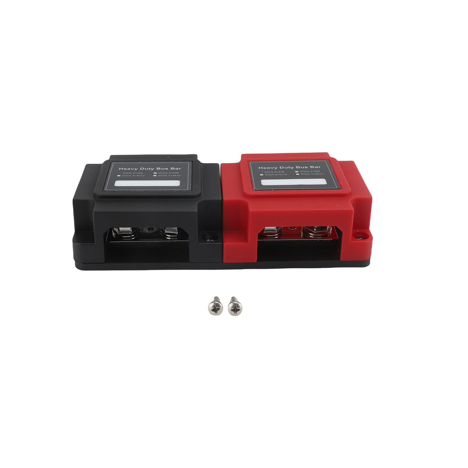 Hochleistungs-48v Dc 400a Stromverteilerblock Für Maritime Anwendungen, Mit Sammelschienenkasten, M8 5/16" Bolzen Und Abdeckung, Für Automobile, Wohnmobile Und Boote (rot Und Schwarz).