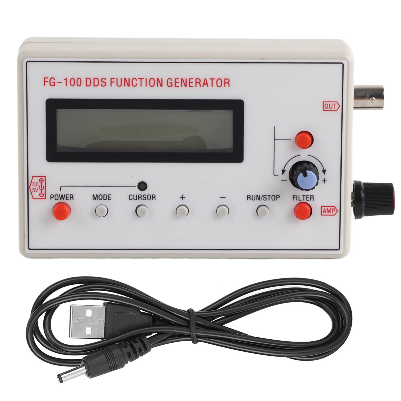 Dds-funktionsgenerator Fg-100, Sinusfrequenz 1 Hz–500 Khz, Signalquellenzähler
