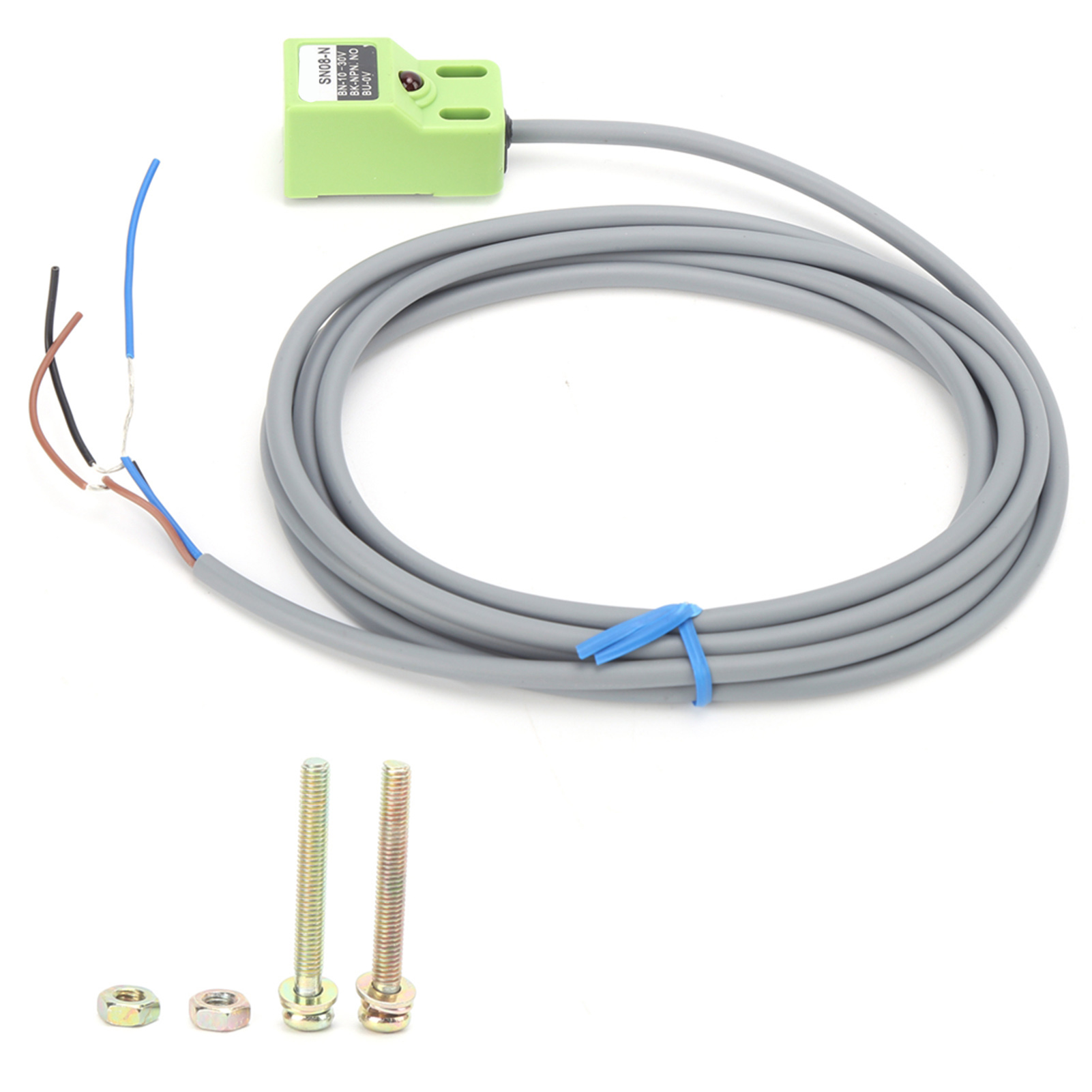 Berm Sn08-n Npn-näherungsschalter Ohne Induktive Metallteile, 8 Mm Erfassungsabstand, 10–30 V Dc