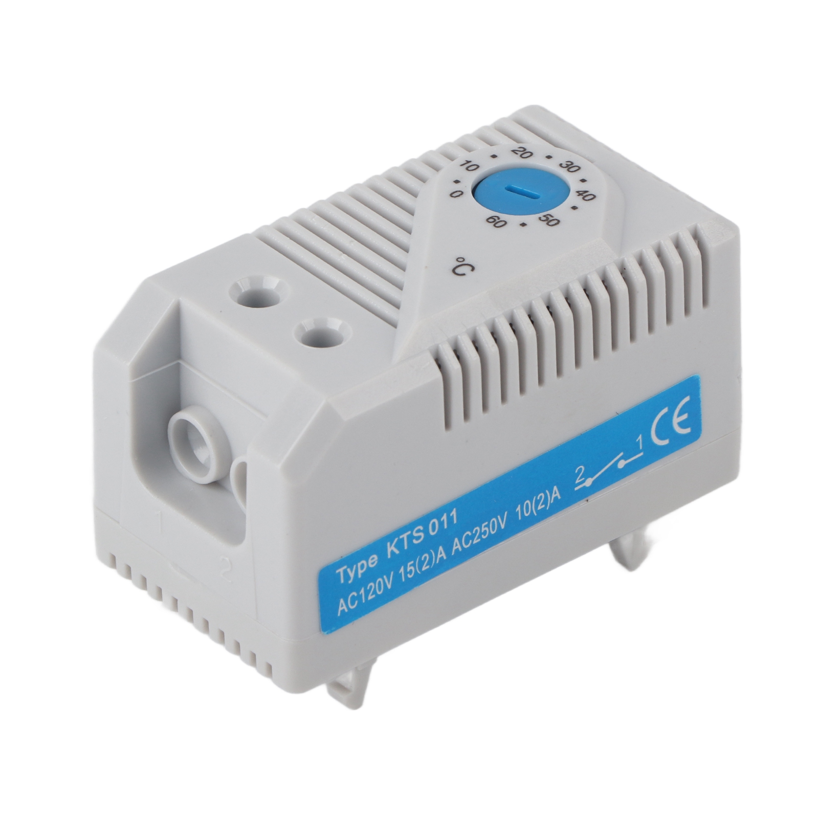 Einstellbarer Elektromechanischer Thermostat 0-60 ℃, 1 Stück, Temperaturregler (blauer Knopf)