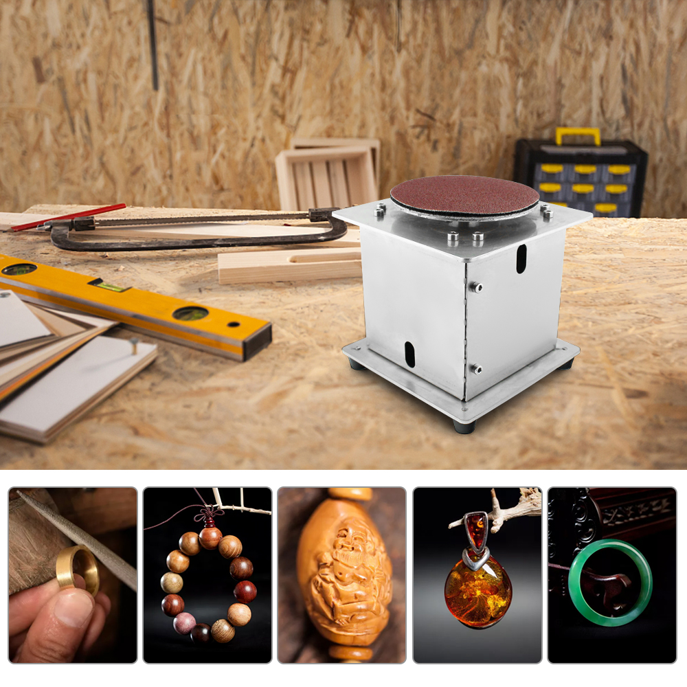 Mini-tisch-tellerschleifer, Elektrischer Kantenschärfer, 7 Geschwindigkeitsstufen, 20 Selbstklebende Schleifscheiben, Diy-tischpoliergerät Für Holz, Kunststoff Und Metall