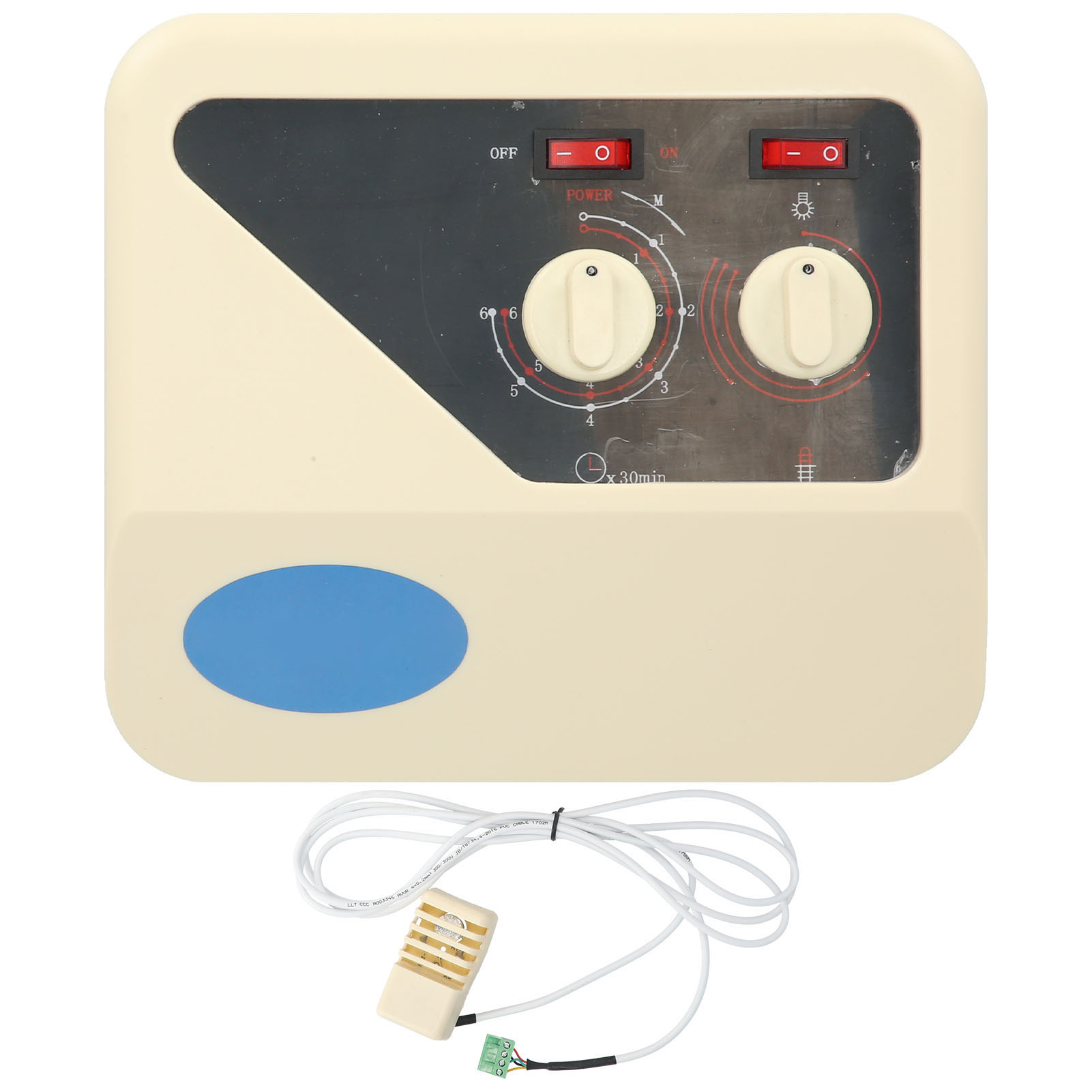 Externer Regler Für Saunaofen Mit Temperaturfühlerkabel Für 3-9 Kw 220 V