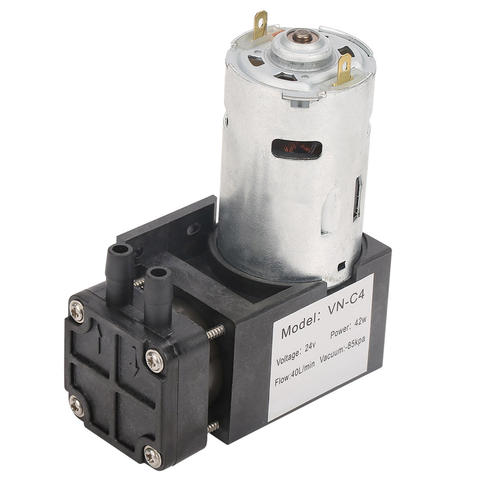 Mini-ölfreie Vakuumpumpe 24 V Dc - Fördermenge 85 Kpa 40 L/min Für Gas Und Luft