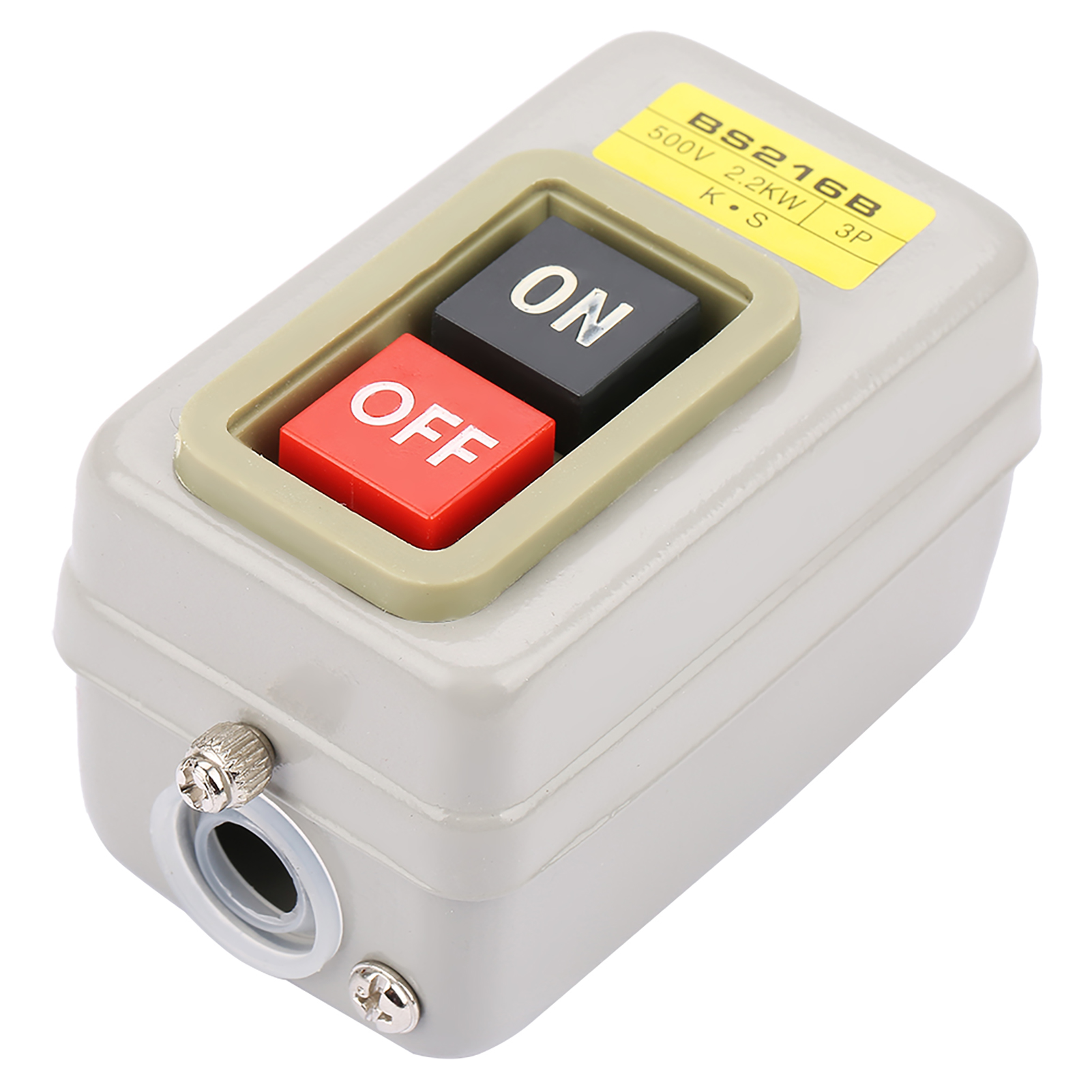 Ein-/ausschalter Mit Druckknopf, Langlebig, Komfortable Verdrahtung, Selbstverriegelnd, Wechselstrom 220 V Oder 380 V