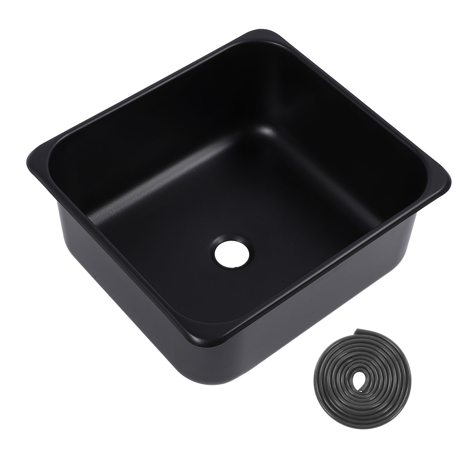 Spülbecken Für Wohnmobile Aus Edelstahl 304, 35 X 32 X 15 Cm, Ein Becken Mit 40 Mm Abfluss, Für Wohnwagen, Boote, Wohnmobile, Lkws.