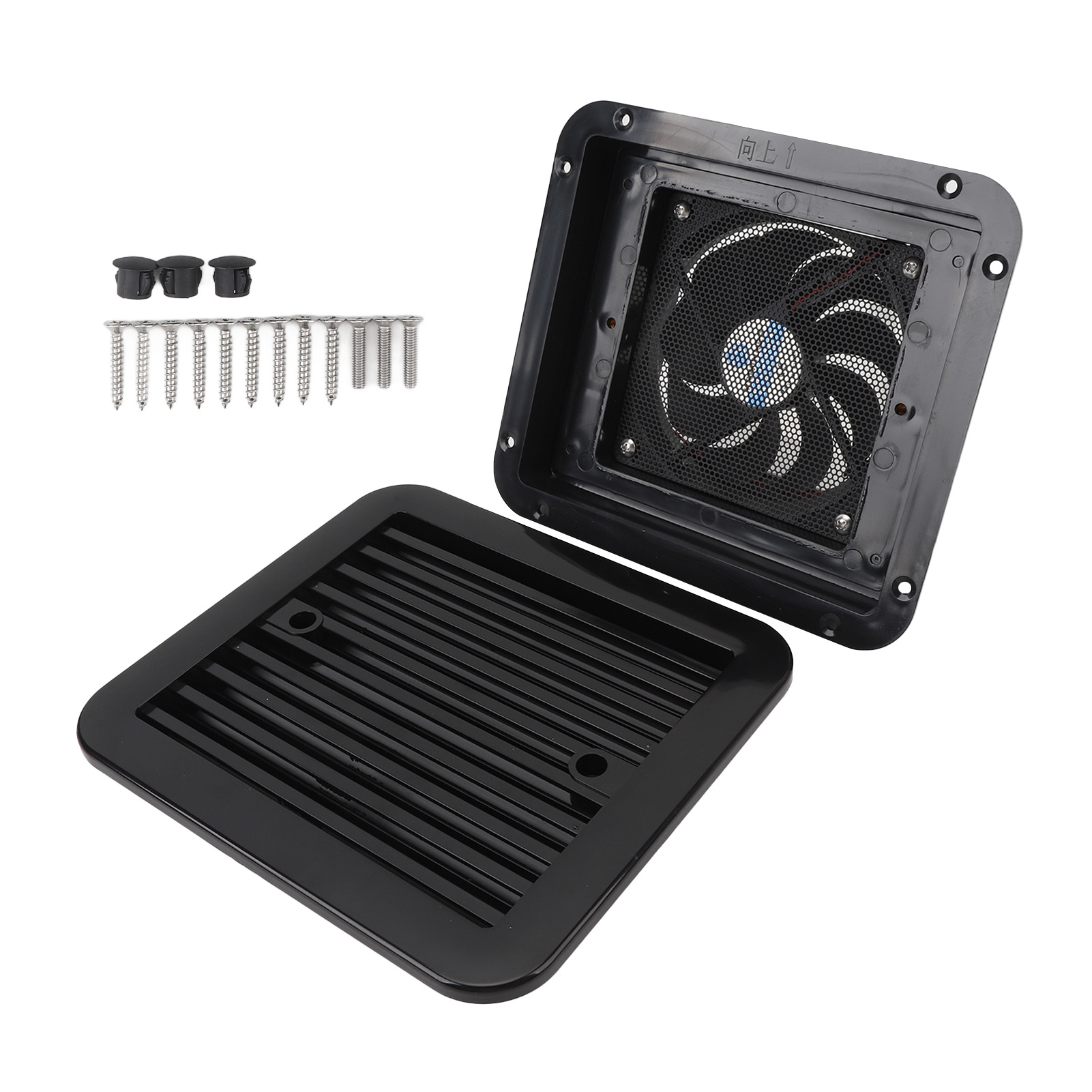 Seitenlüfter Für Wohnmobile, Unidirektional, Hochgeschwindigkeitslüfter, Wasserdicht, 7,2 W, 24 V, Für Anhänger, Boote, Yachten