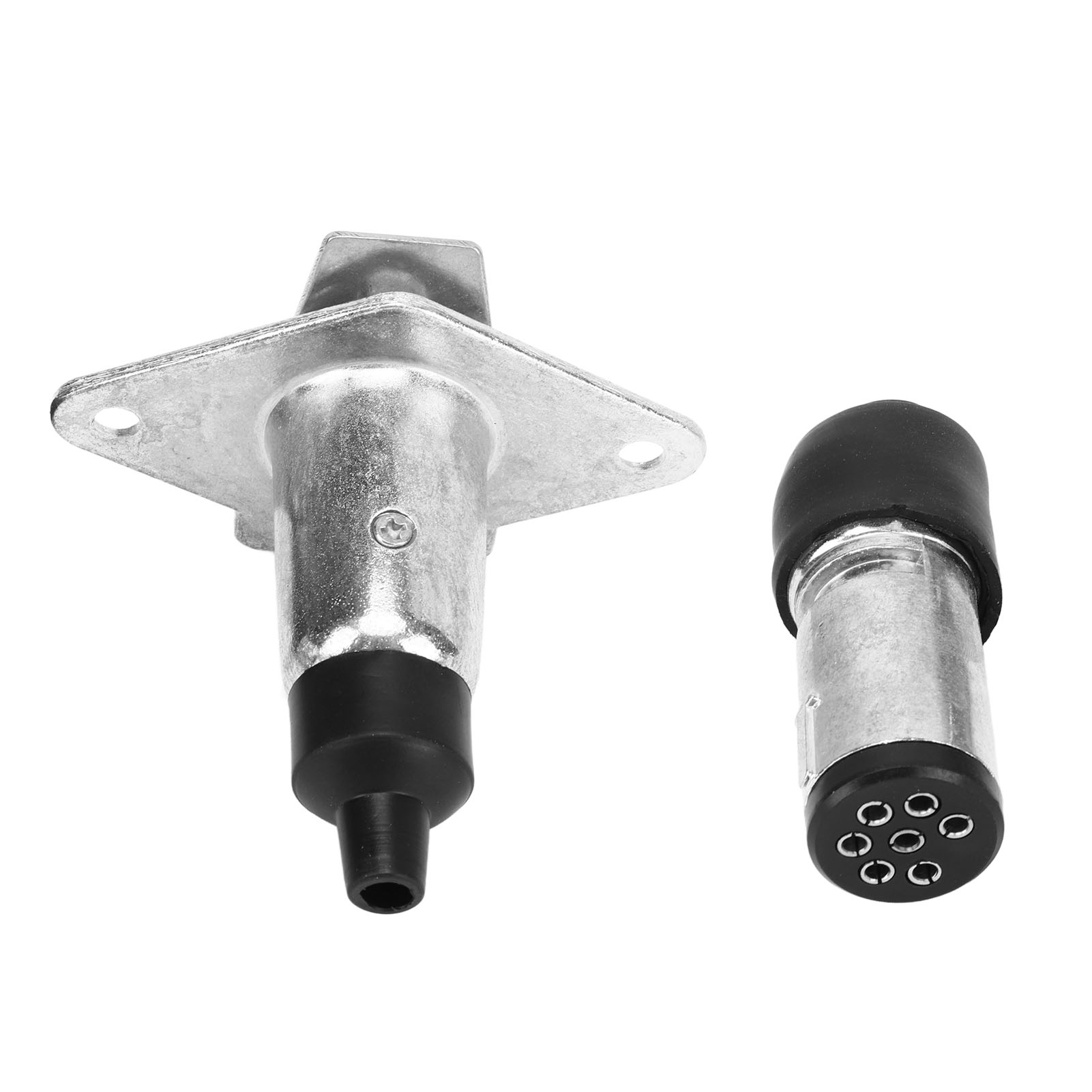 7-poliger Anhängerstecker Und -buchsensatz, Kleines Ersatzteil Aus Metall Für Wohnmobile, Wohnwagen Und Anhänger