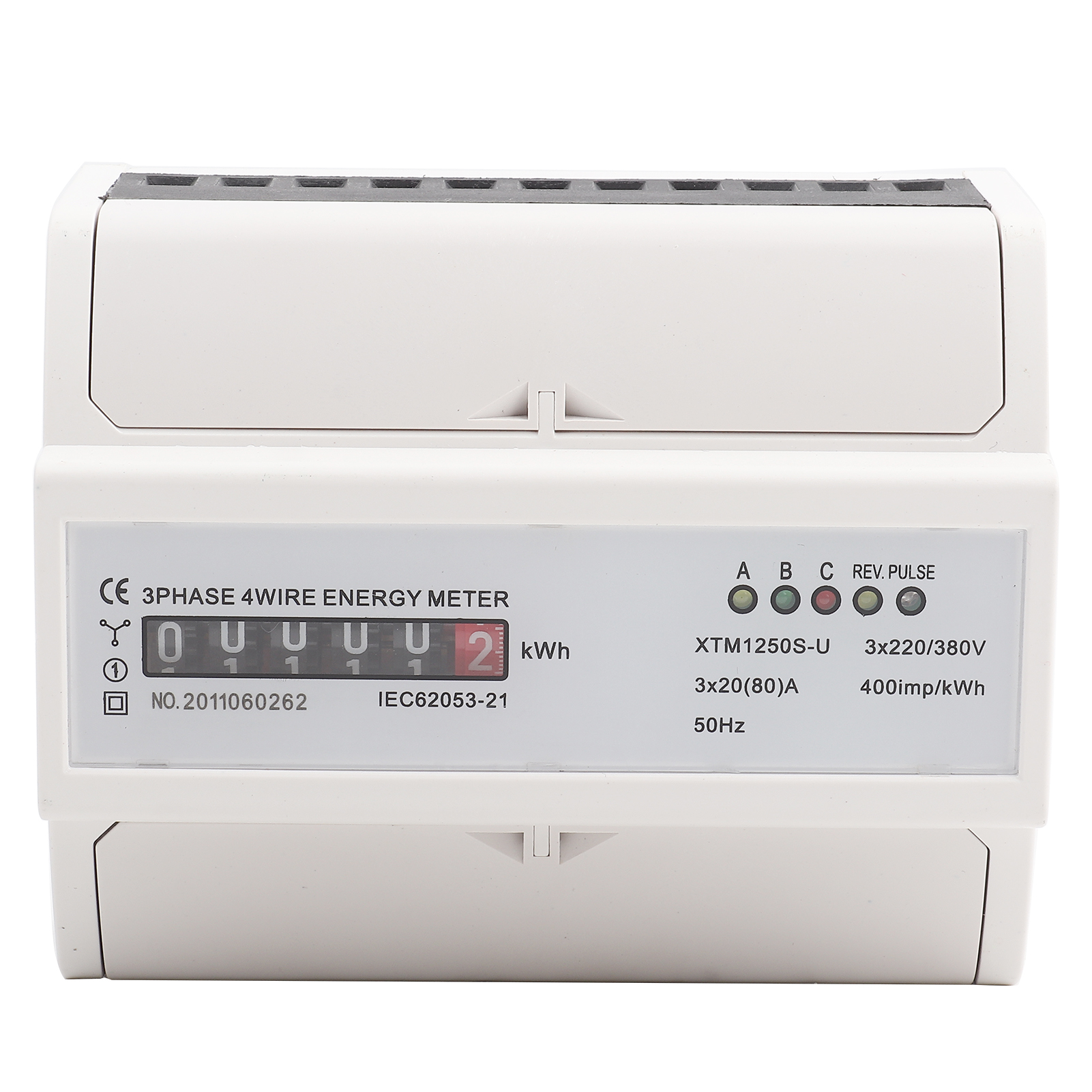 Dreiphasen-4-leiter-digitalstromzähler Auf Din-schiene, 20 (80 A, Elektronische Kwh)