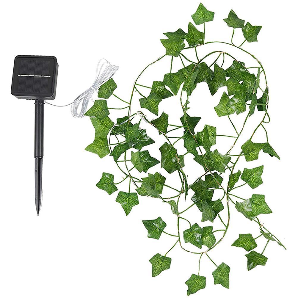Künstliche Lichterkette Mit 100 Leds, 10 Meter, Efeu-effekt, Lichterkette, Dekorative Beleuchtung Für Die Terrasse