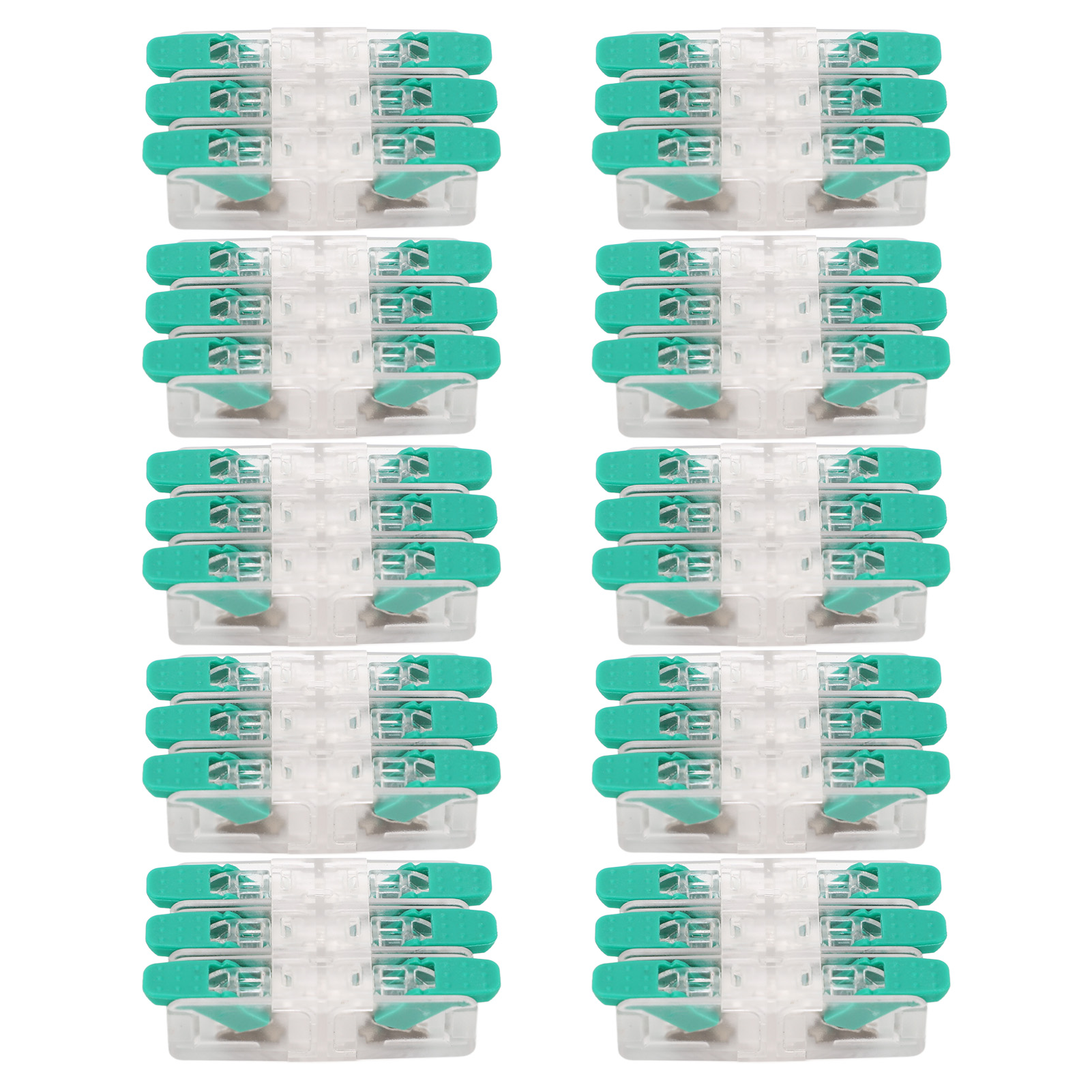 Dreipoliger Elektrischer Steckverbinder, 10er-packung, Schnellanschlussklemme, Steckverbinder Für Elektrische Kabel Von 0,5 Bis 6 Mm², 41 A, 450 V