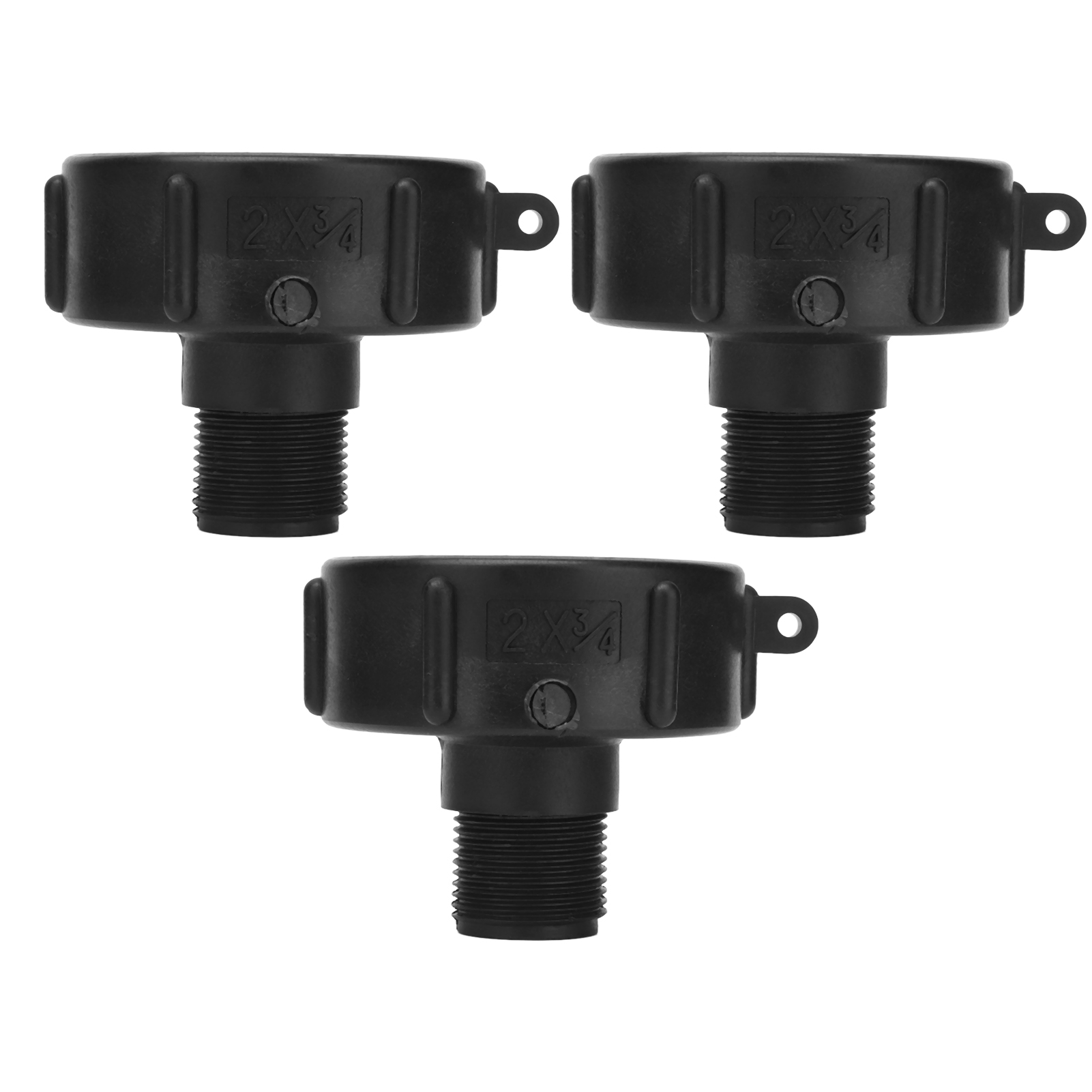 Ibc-tankanschluss, G3/4-gewinde, Abs-kunststoff-ablaufadapter, Ersatzventil, S60-2-zoll-nps-anschluss, 3er-pack