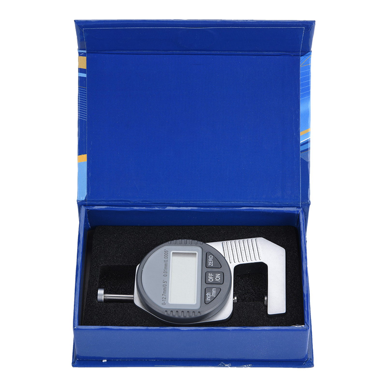 Prozentuales Dickenmessgerät Mit Digitaler Lcd-anzeige, Flacher Messkopf 0–12,7 Mm / 0,5" 0,01 Mm / 0,0005