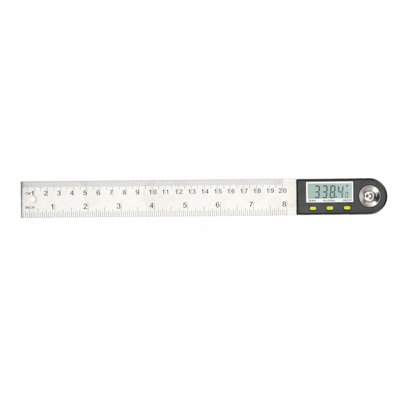 2-in-1 Digitales Lineal, Goniometer Und Winkelmesser Mit Display Für Automobile 0-200 Mm